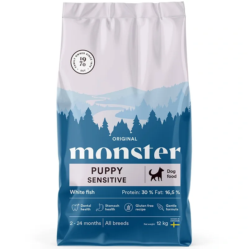 Monster Dog Original Puppy Sensitive White Fish 12 kg från Monster – köp hos Apotek Hjärtat
