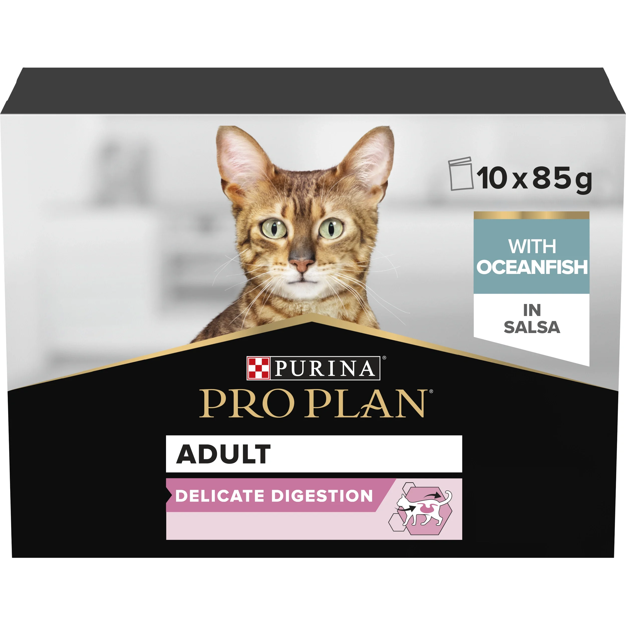 PURINA PRO PLAN Delicate Digestion Cat Ocean Fish Våtfoder Katt 10x85g från Purina Pro Plan – köp hos Apotek Hjärtat