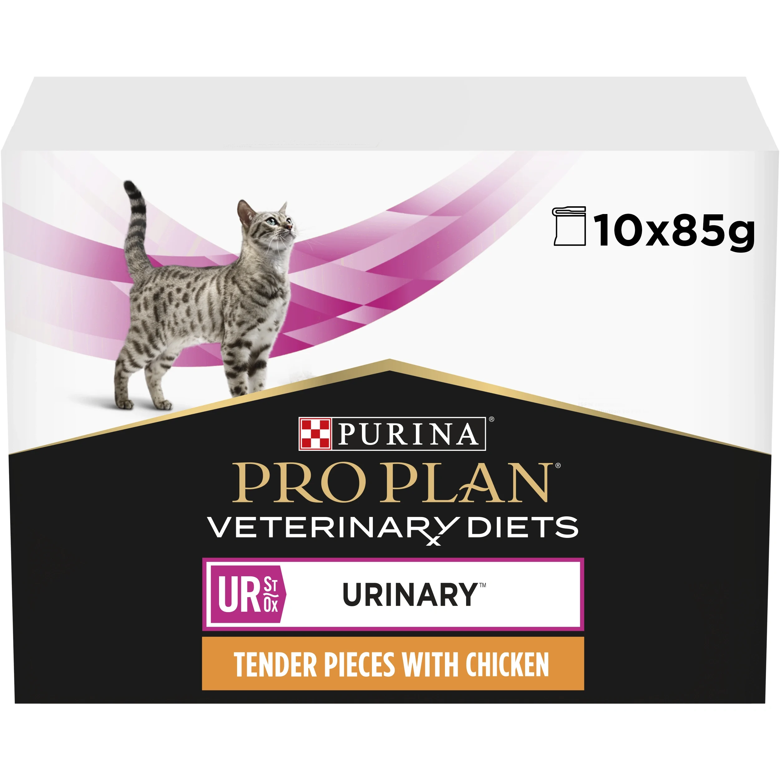 PURINA PRO PLAN Veterinary Diets UR Urinary Chicken Våtfoder Katt 10x85g från Purina Pro Plan – köp hos Apotek Hjärtat
