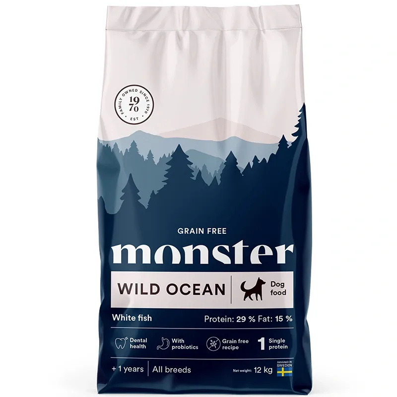 Monster Dog Grain Free Wild Ocean Sensitive 12 kg från Monster – köp hos Apotek Hjärtat