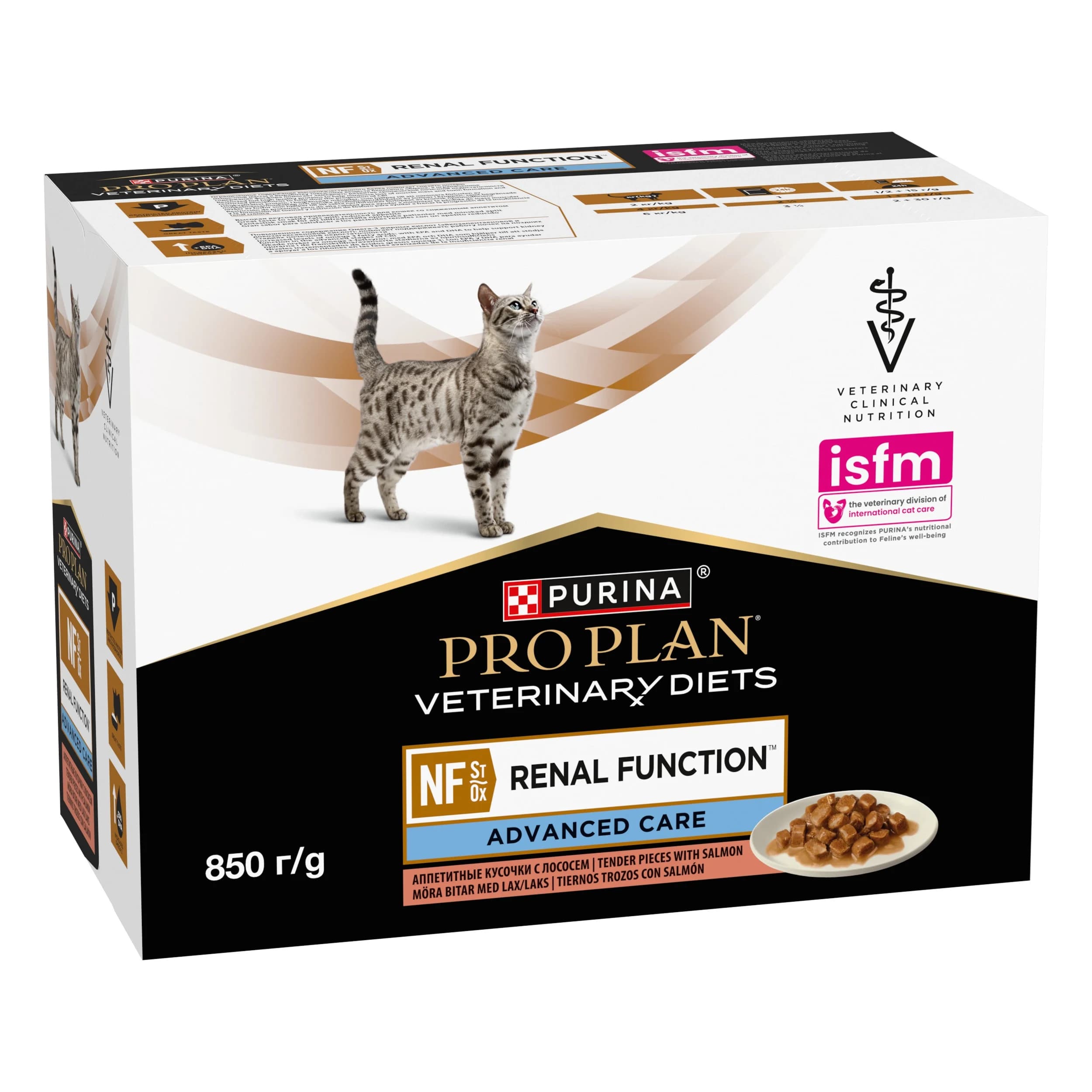 PURINA PRO PLAN Veterinary Diets NF Renal Function Advanced Care Salmon Våtfoder Katt 10x85g från Purina Pro Plan – köp hos Apotek Hjärtat