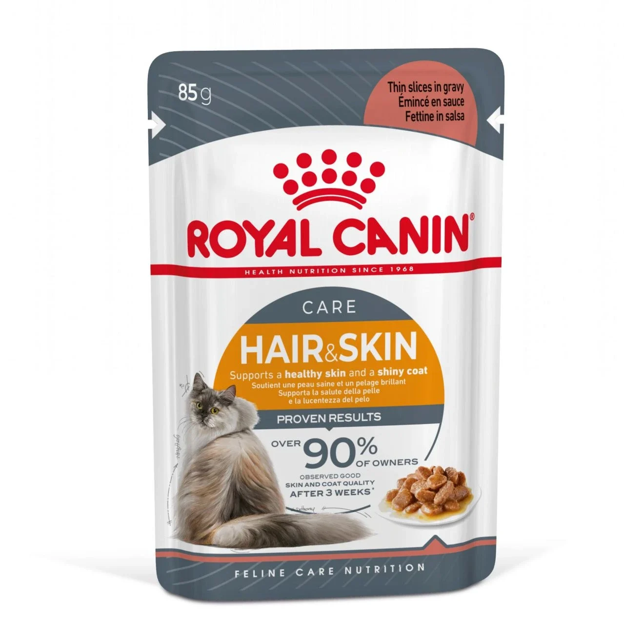 Royal Canin Hair & Skin Gravy Cat 12x85 g från Royal Canin – köp hos Apotek Hjärtat