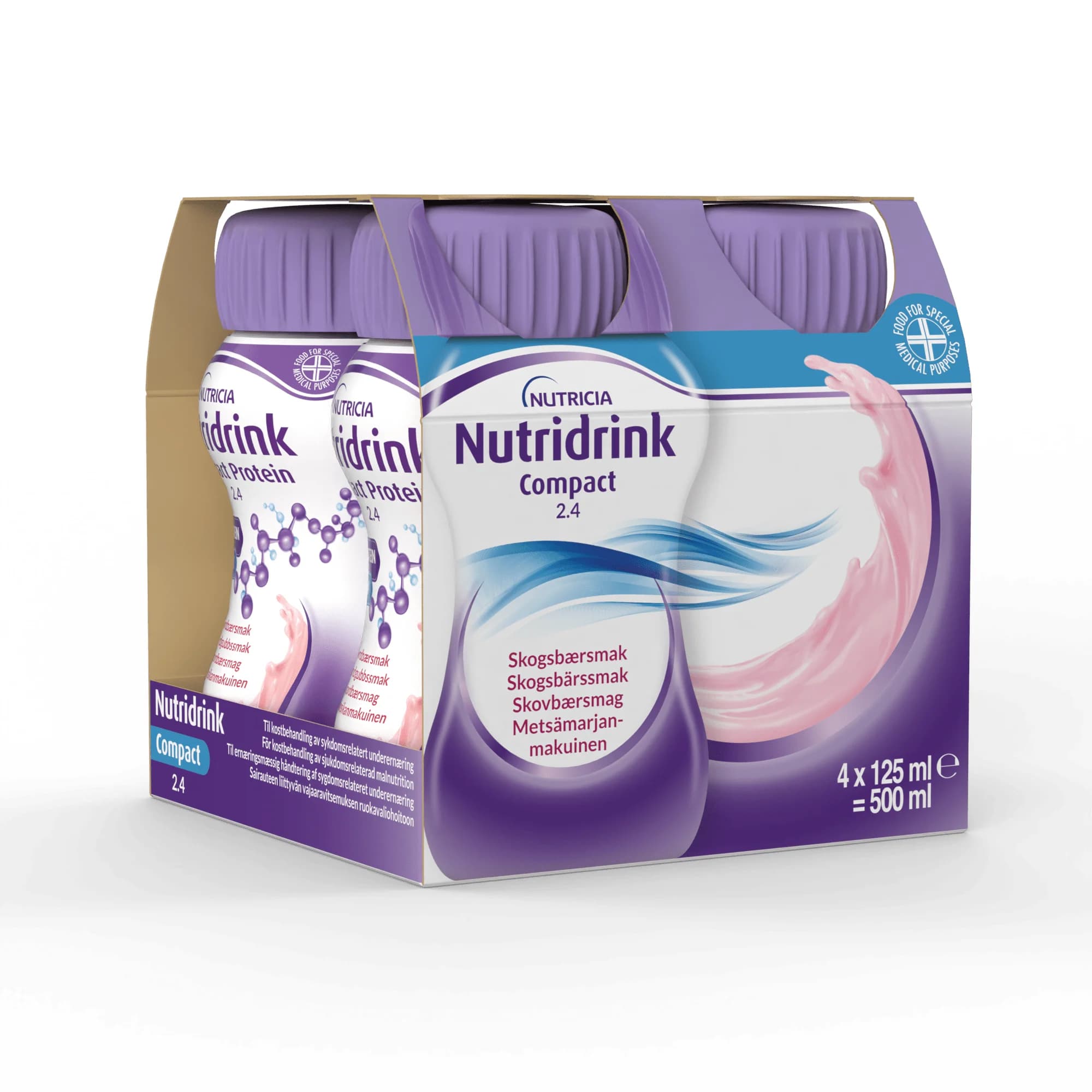 Nutridrink Compact Skogsbärssmak, 4x125 ml från Nutridrink – köp hos Apotek Hjärtat