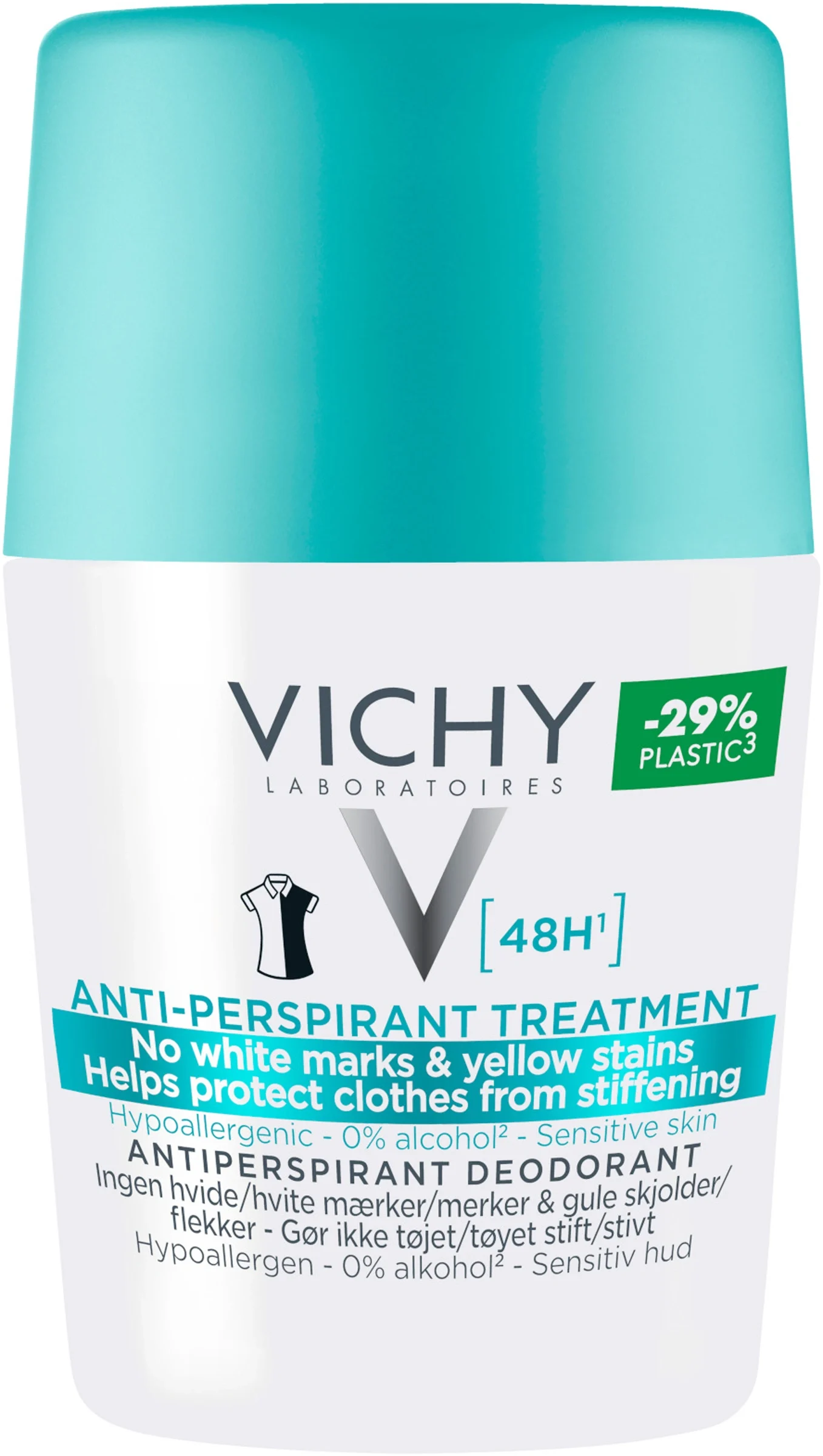 Vichy No Trace 48h antiperspirant deodorant 50 ml från Vichy - köp hos Apotek Hjärtat
