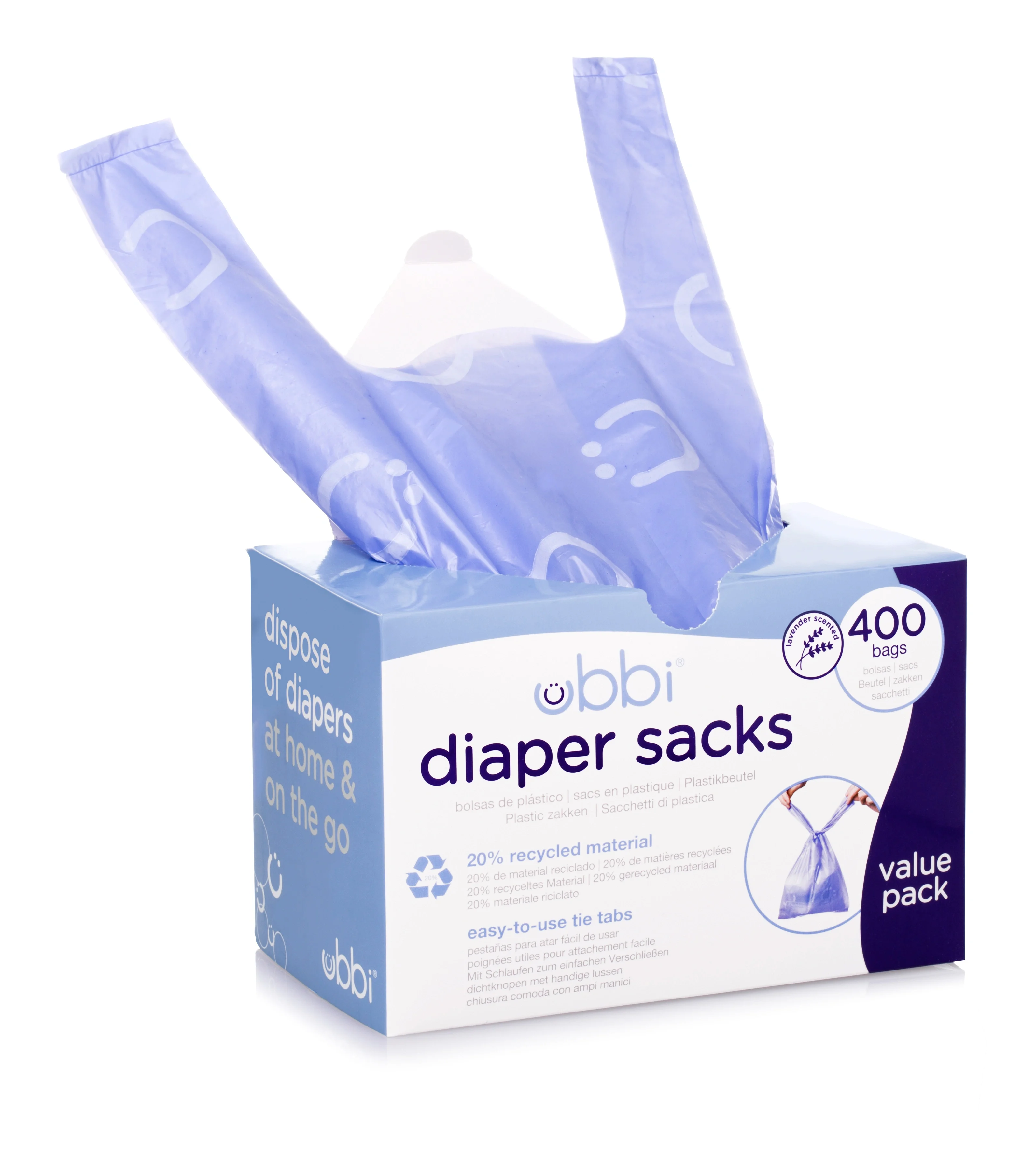 Ubbi Diaper Sacks Lavendel 400 st från Ubbi – köp hos Apotek Hjärtat