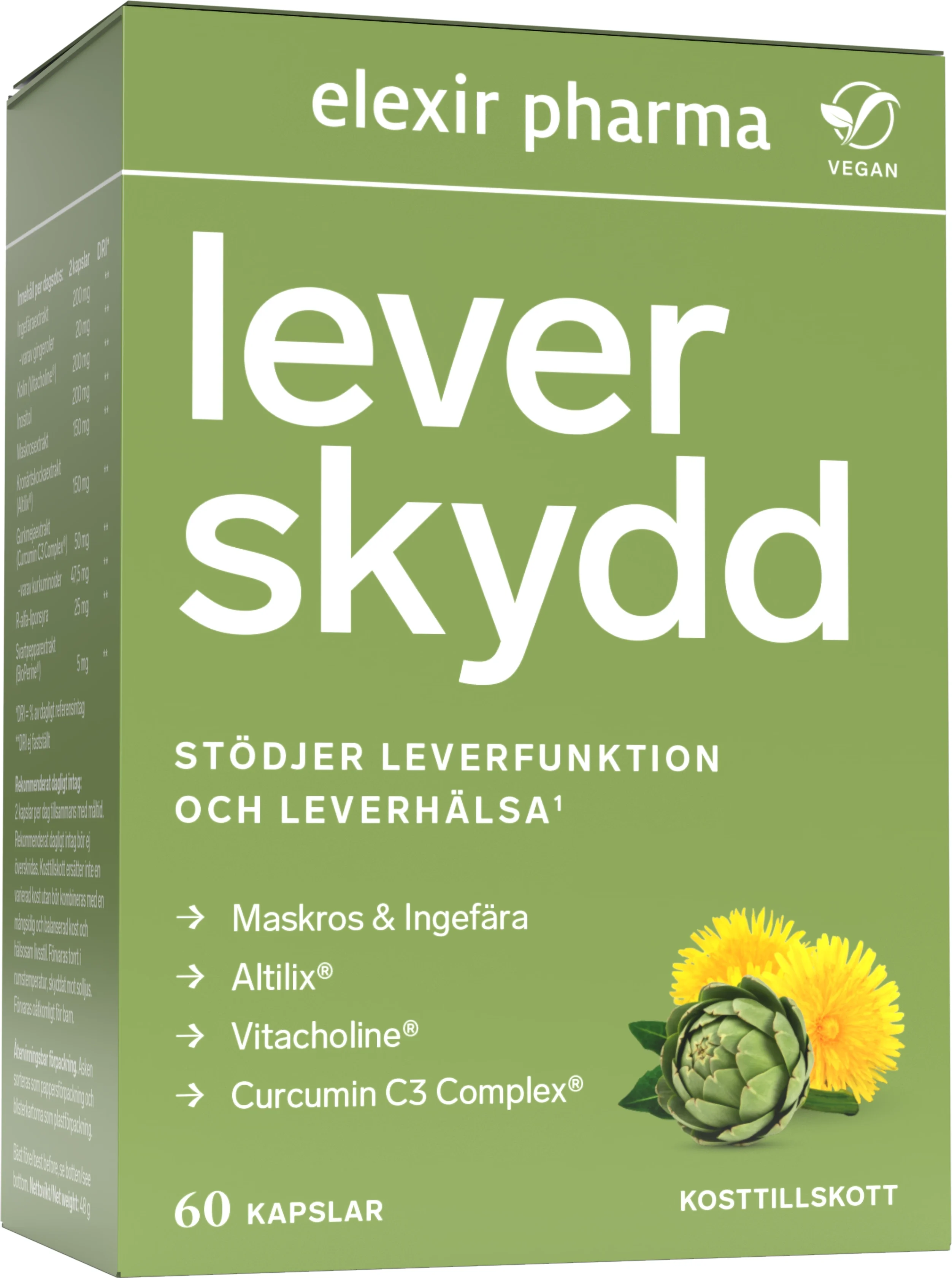 Elexir Pharma Leverskydd 60 st från Elexir Pharma – köp hos Apotek Hjärtat