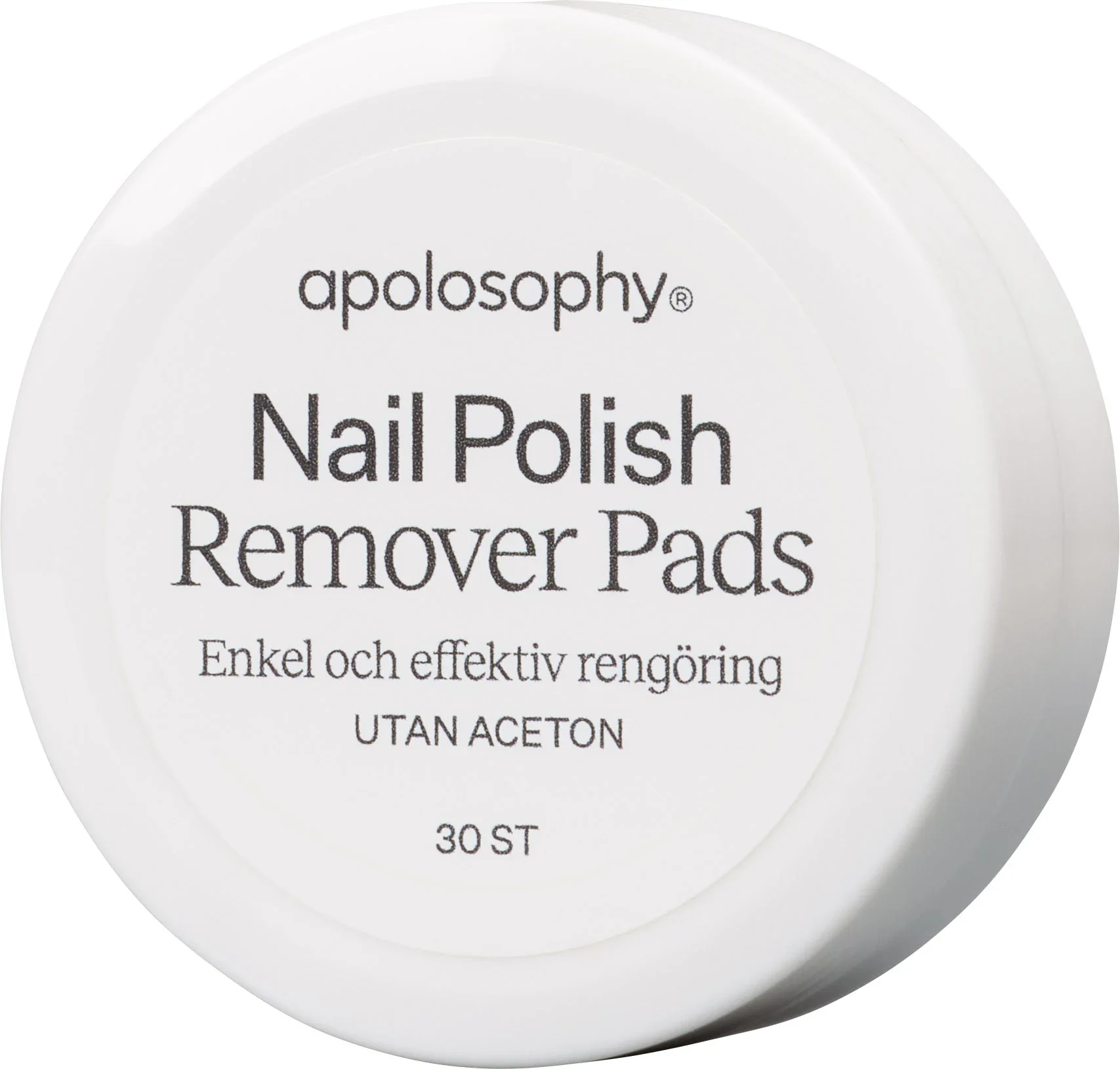 Apolosophy Nail Polish Remover Pads 30 st från Apolosophy – köp hos Apotek Hjärtat