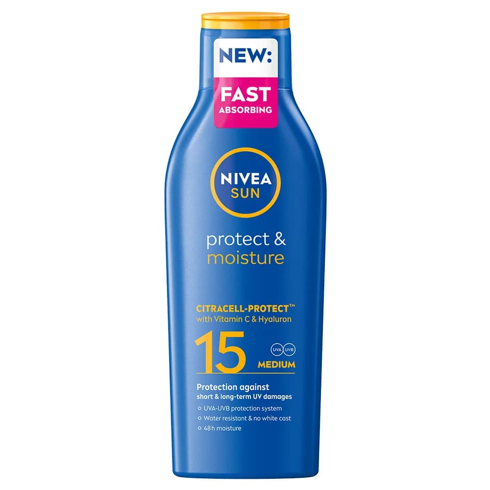 Nivea Sun Protect & Moisture Lotion SPF 15, 200 ml från Nivea – köp hos Apotek Hjärtat