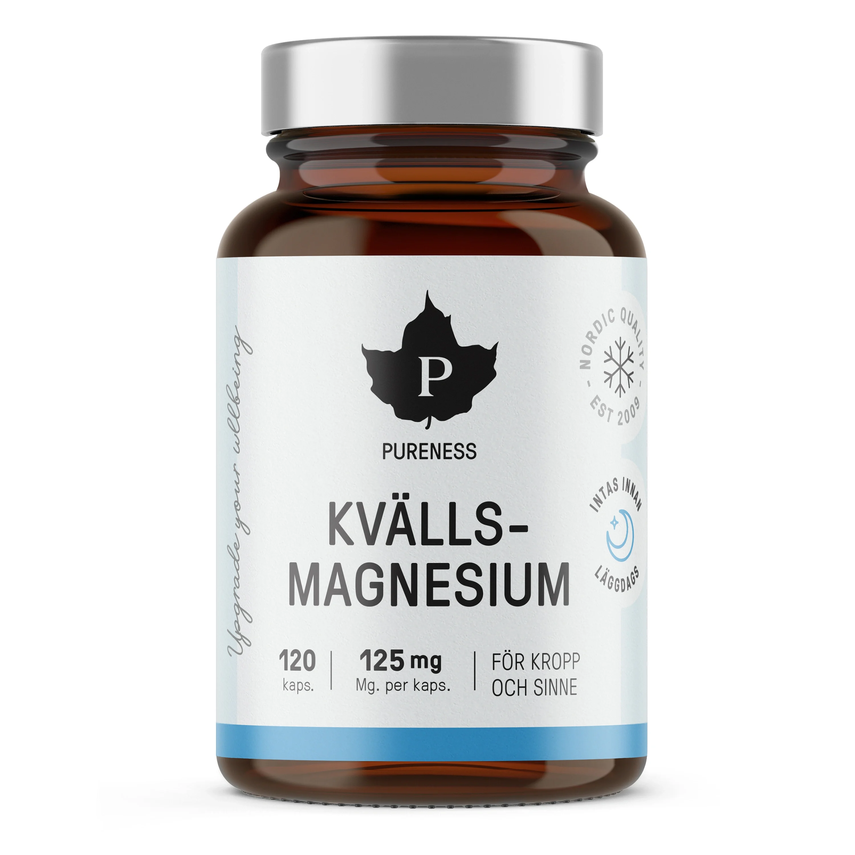 Pureness Kvällsmagnesium 120 kapslar från Pureness – köp hos Apotek Hjärtat