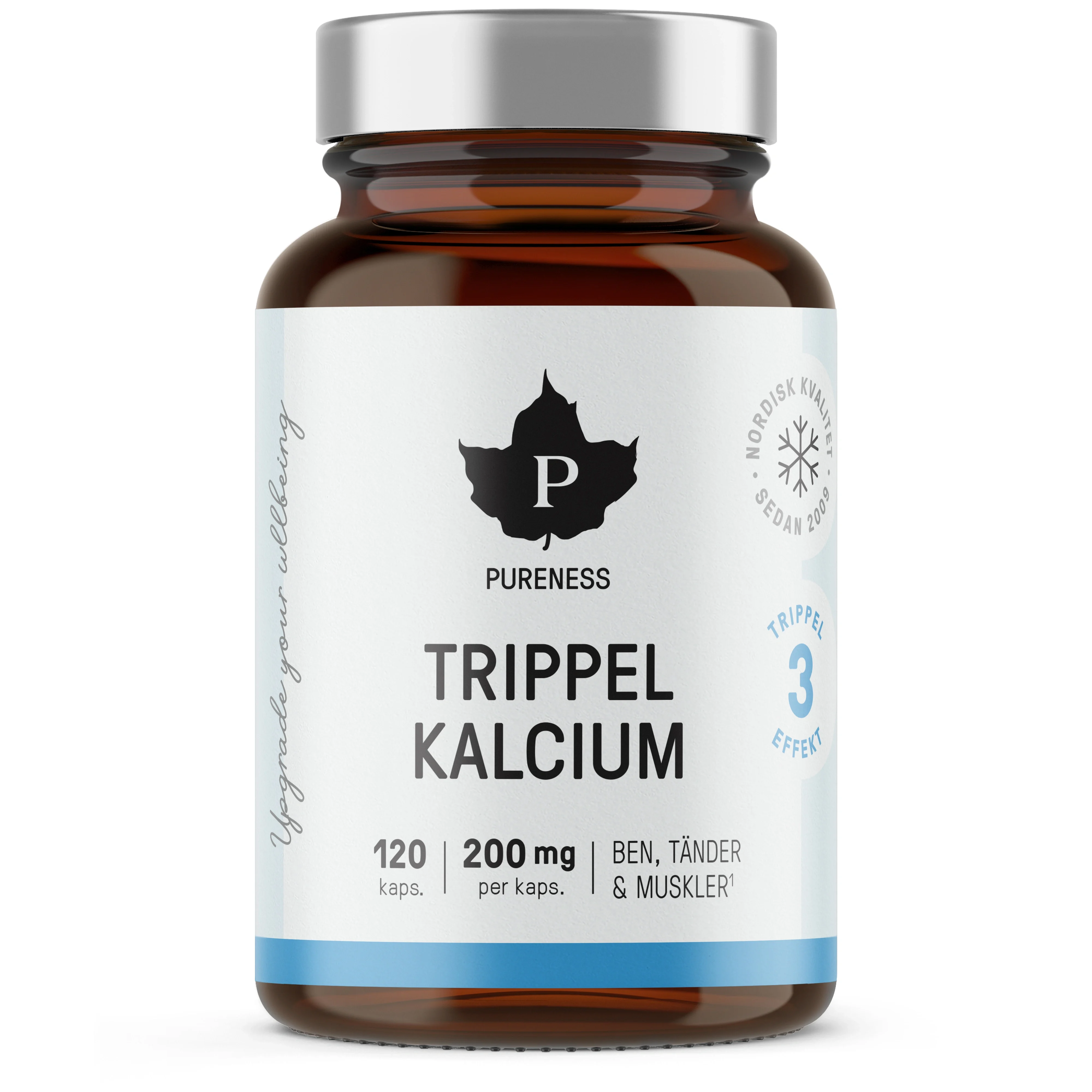 Pureness Trippel Kalcium 120 kapslar från Pureness – köp hos Apotek Hjärtat