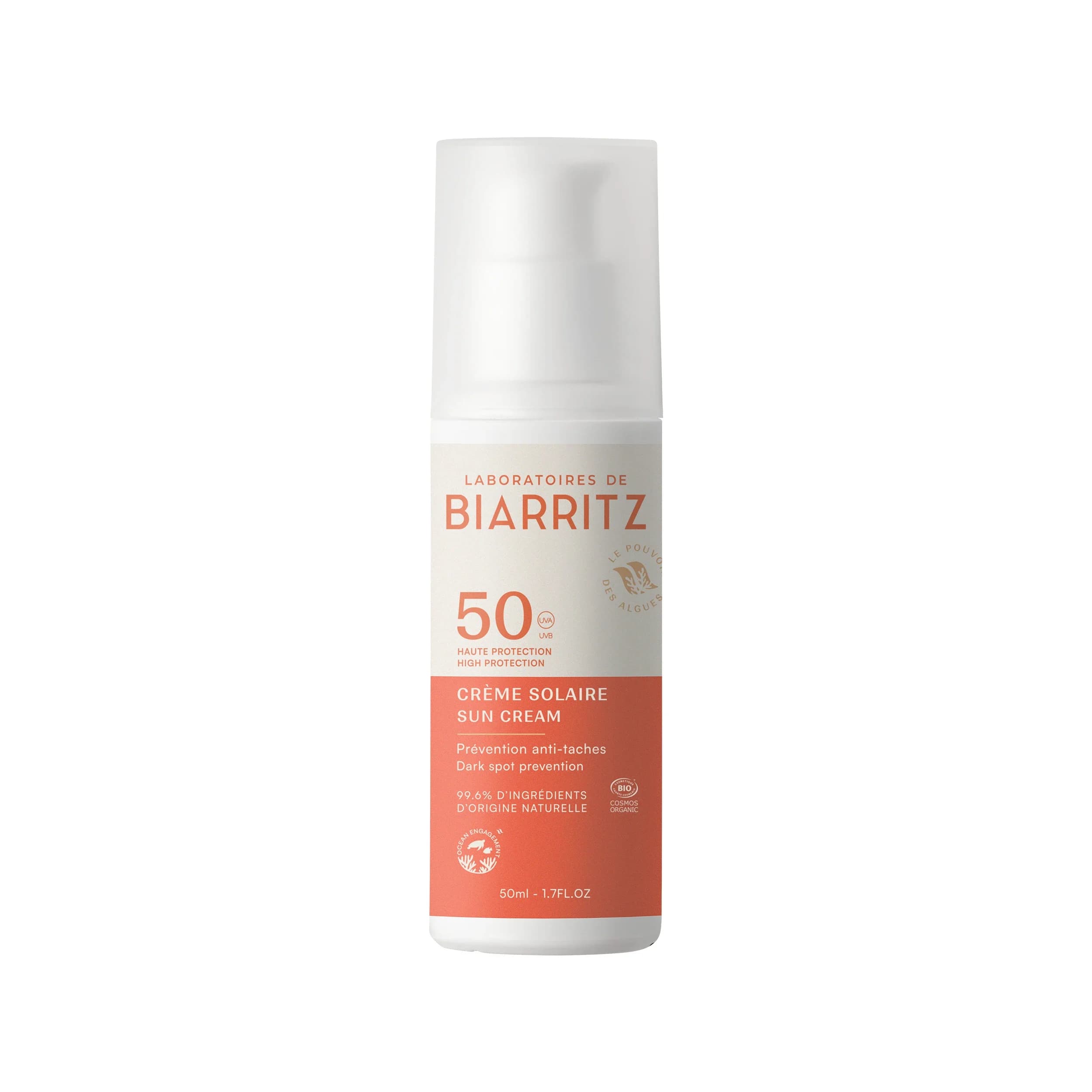 Laboratoires de Biarritz Face Sunscreen SPF 50, 50 ml från Laboratoires de Biarritz – köp hos Apotek Hjärtat
