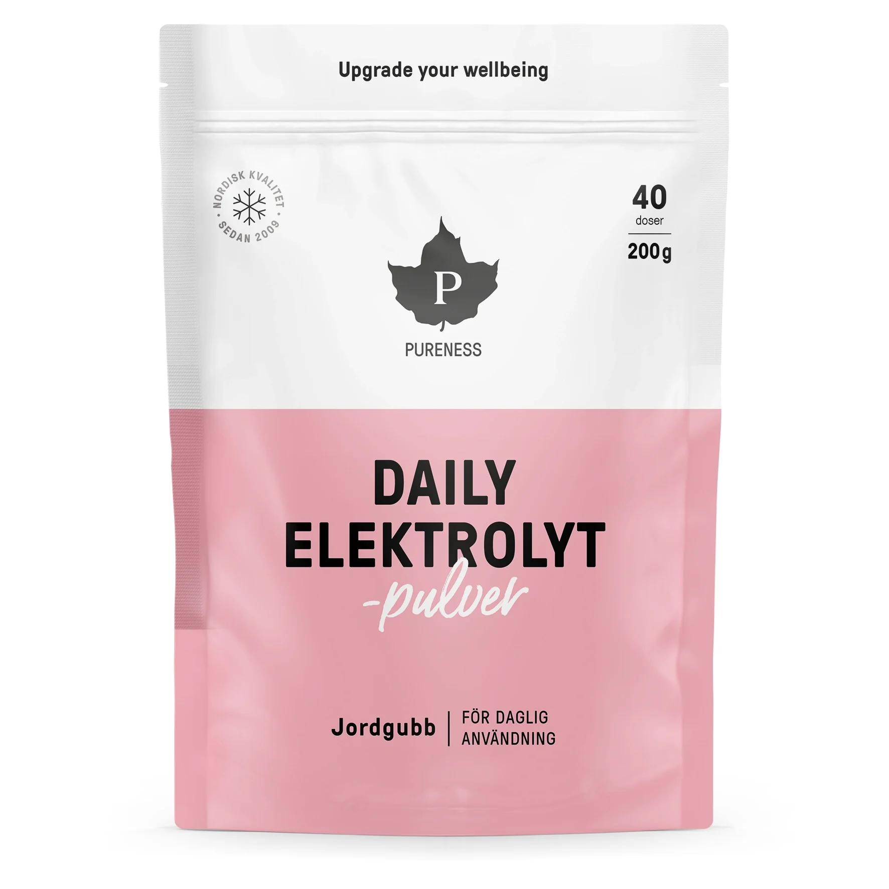 Pureness Daily Elektrolytpulver Jordgubb 200 g från Pureness – köp hos Apotek Hjärtat