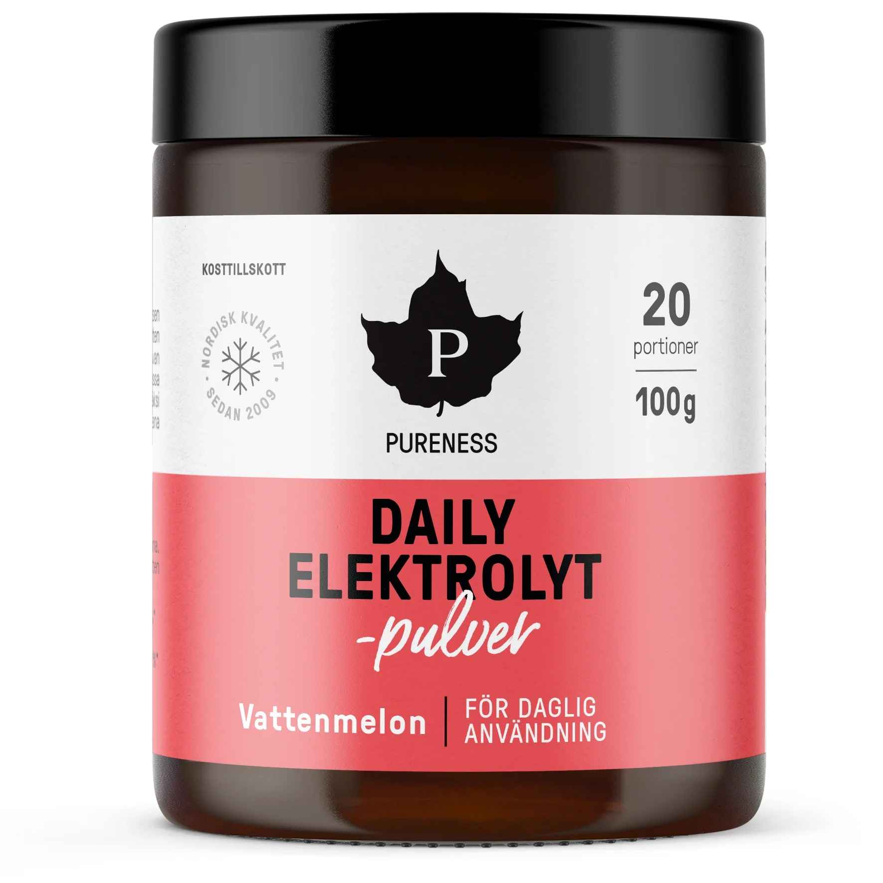 Pureness Daily Elektrolytpulver Vattenmelon 100 g från Pureness – köp hos Apotek Hjärtat
