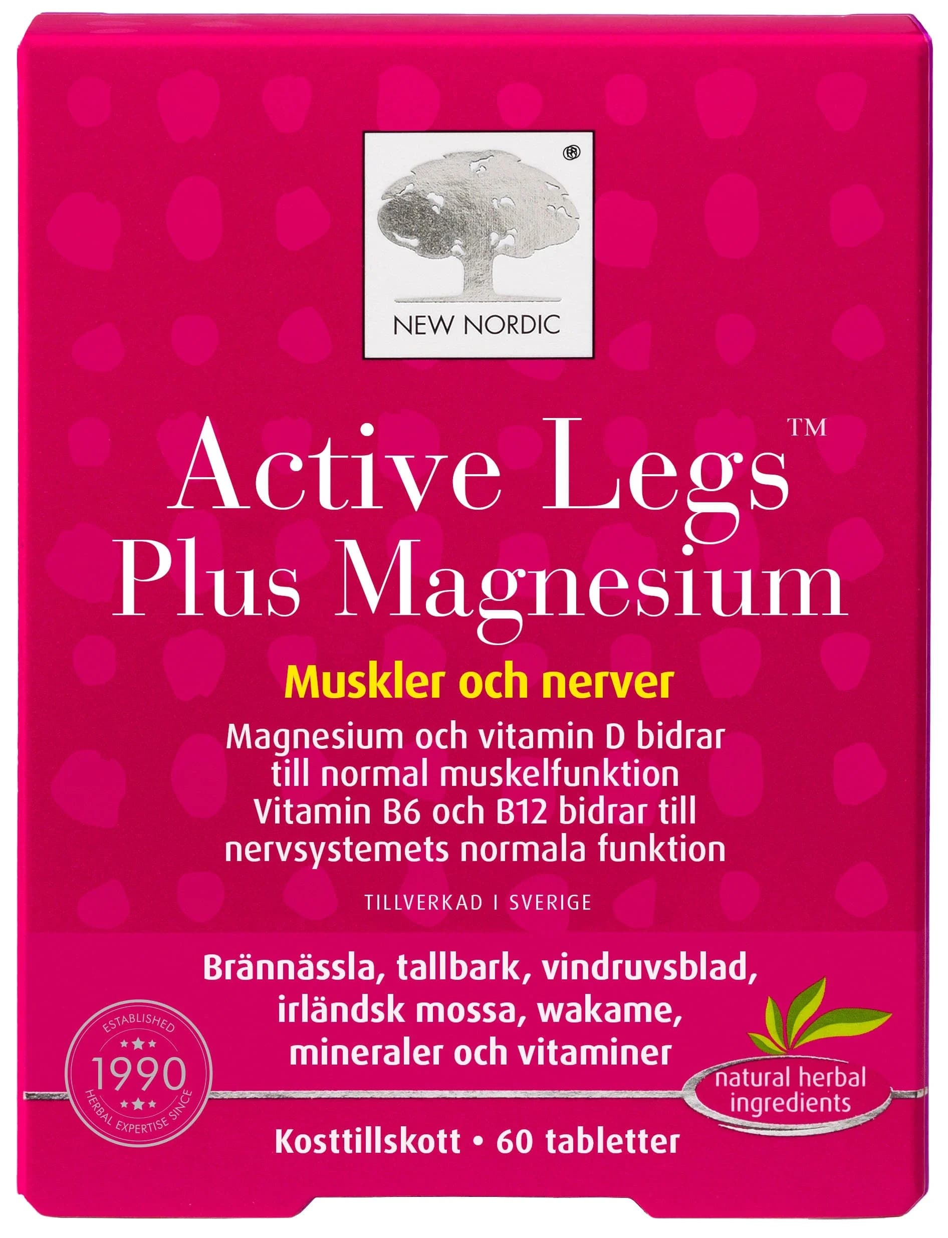 New Nordic Active Legs Plus Magnesium 60 st från New Nordic – köp hos Apotek Hjärtat