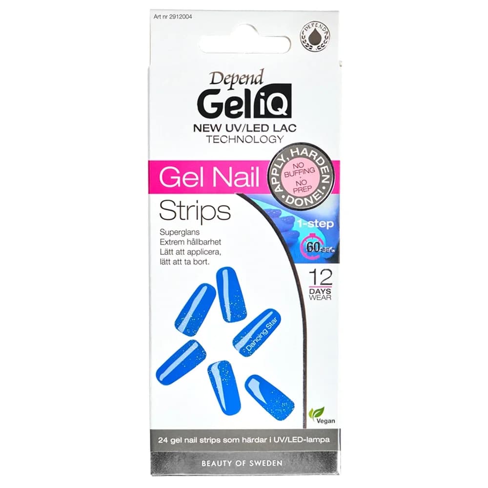 Depend Gel iQ Gel Nail Strips 24 st Dancing Star från Depend – köp hos Apotek Hjärtat