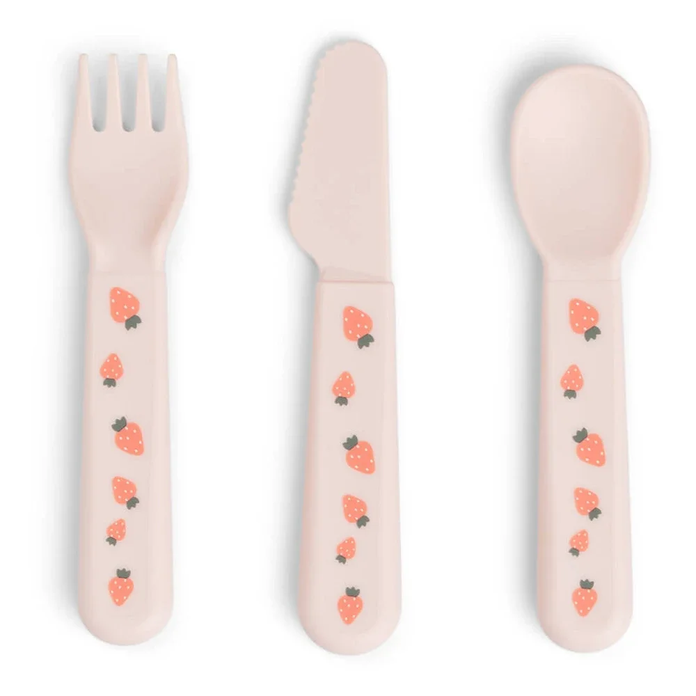Done by Deer Foodie Cutlery Set Tiny Farm Powder från Done by Deer – köp hos Apotek Hjärtat