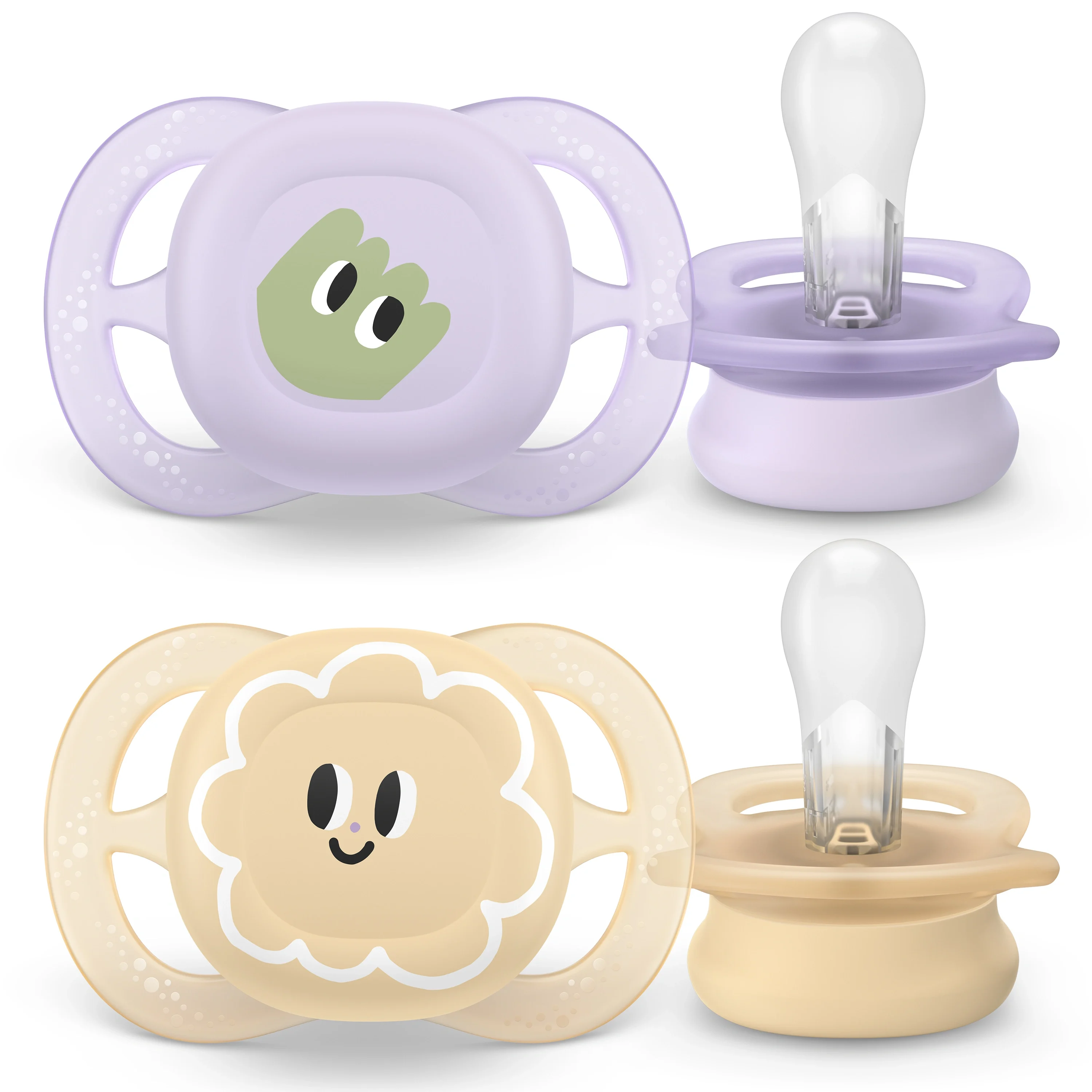 Philips Avent Ultra Start Napp 2-pack Lila/ Orange från Philips Avent – köp hos Apotek Hjärtat