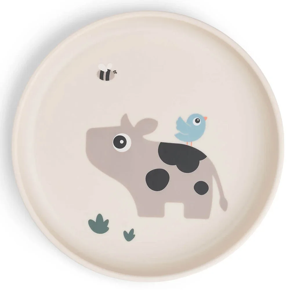 Done by Deer Foodie Plate Tiny Farm Sand från Done by Deer – köp hos Apotek Hjärtat