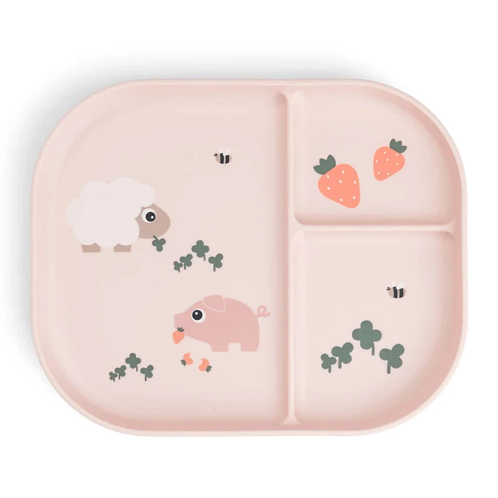 Done by Deer Foodie Compartment Plate Tiny Farm Powder från Done by Deer – köp hos Apotek Hjärtat