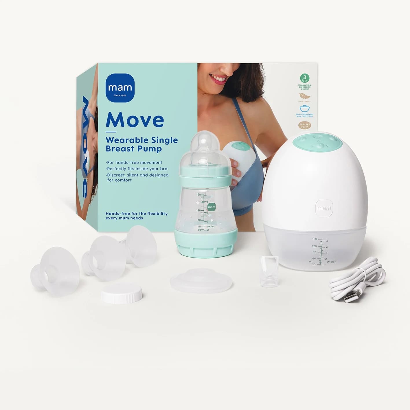 MAM Move Wearable Breast Pump från MAM – köp hos Apotek Hjärtat