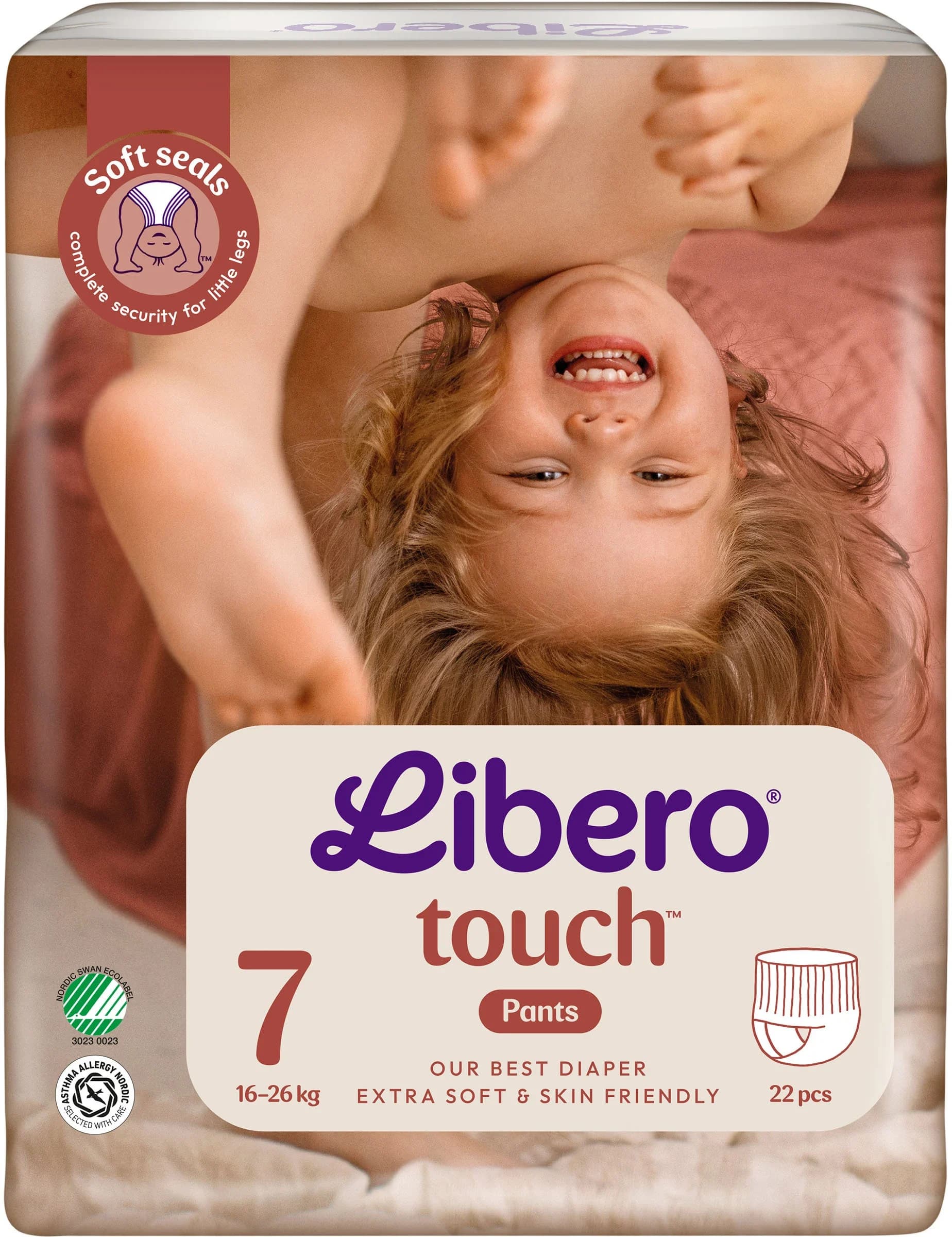 LIBERO Touch 7 Byxblöja 16-26 kg 22 st från Libero – köp hos Apotek Hjärtat