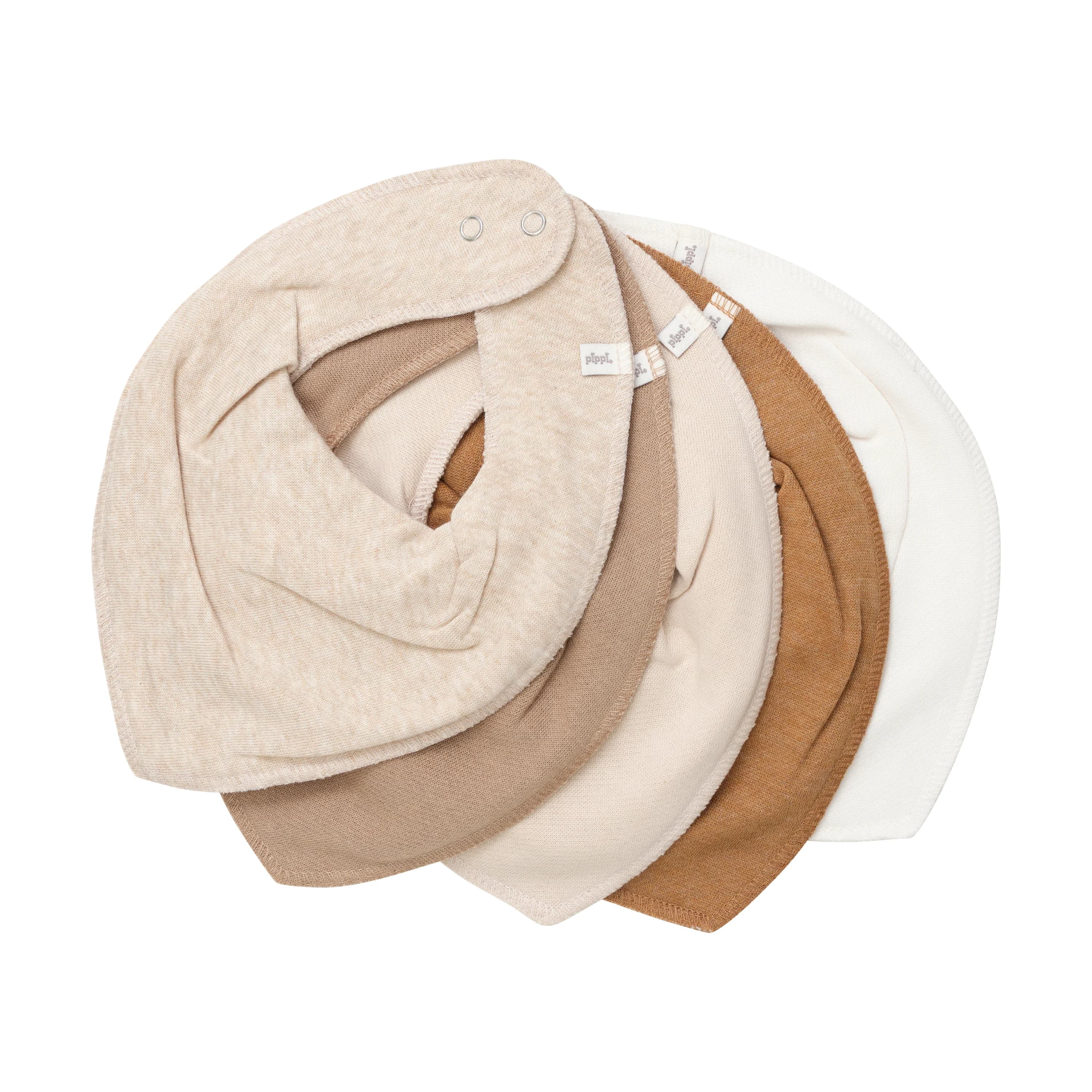 PIPPI Bandana Bib Aolid Rainy Day Onesize 5-pack från Pippi – köp hos Apotek Hjärtat