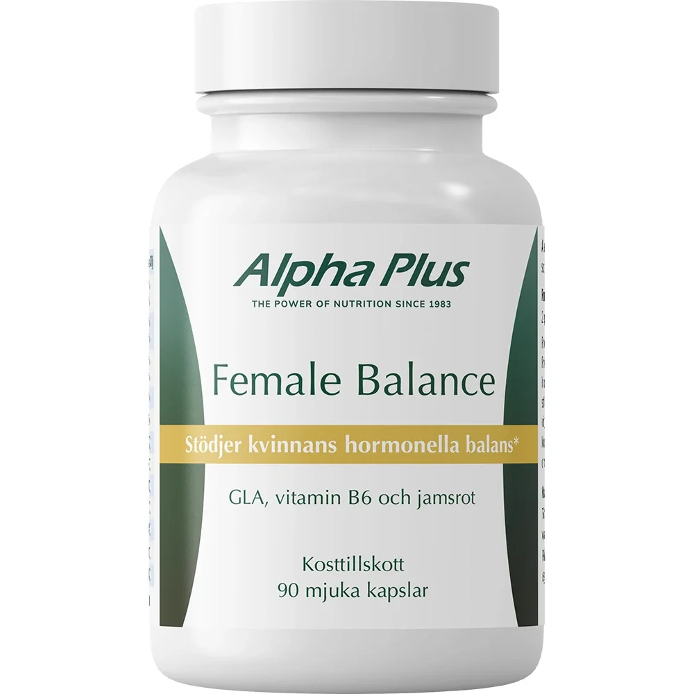Alpha Plus Female Balance 90 mjuka kapslar från Alpha Plus – köp hos Apotek Hjärtat