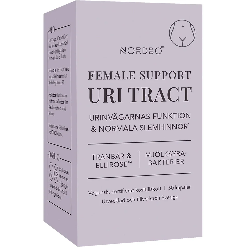Nordbo Female Support UriTract 50 kapslar från Nordbo – köp hos Apotek Hjärtat