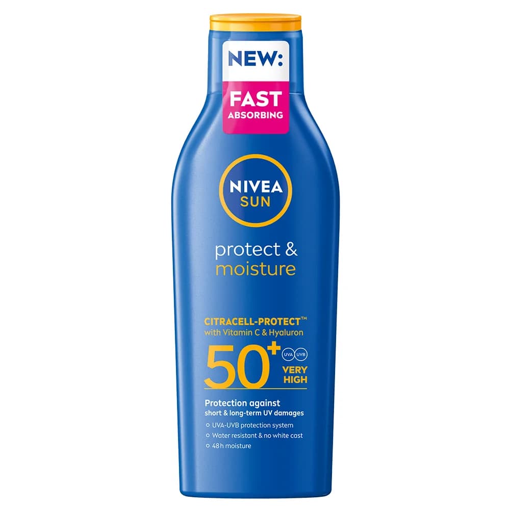 Nivea Protect & Moisture Sun Lotion SPF 50+ , 200 ml från Nivea – köp hos Apotek Hjärtat