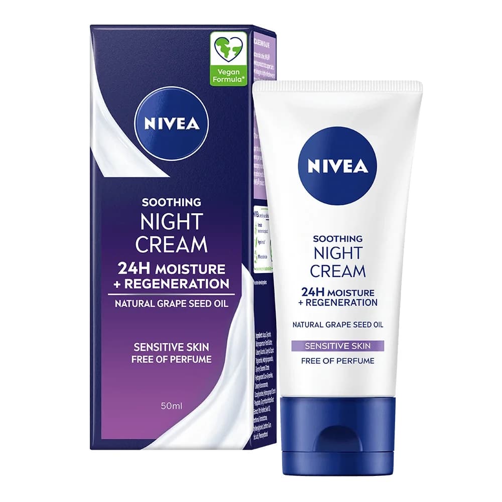 Nivea Soothing Night Cream 50 ml från Nivea - köp hos Apotek Hjärtat