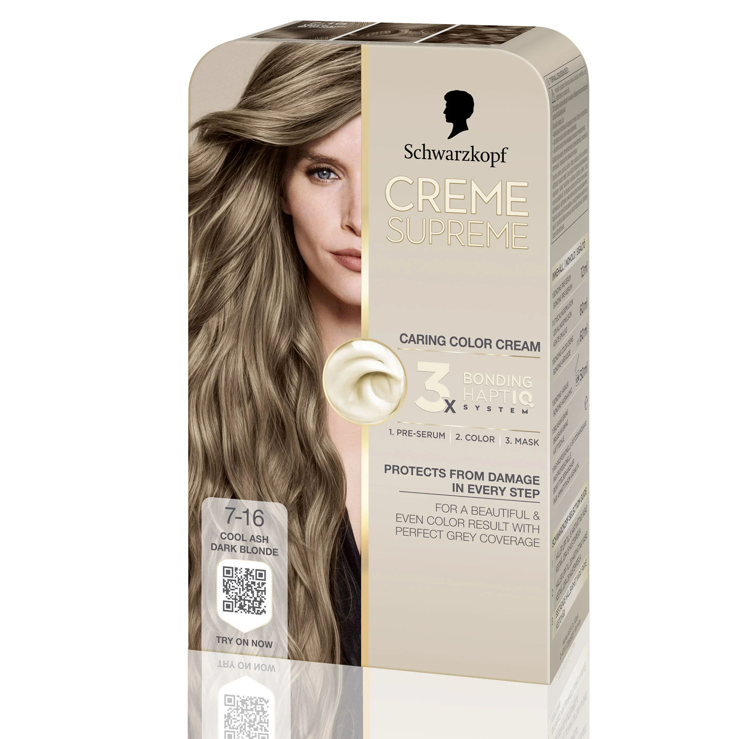 Schwarzkopf Creme Supreme 7-16 Cool Ash Dark Blonde från Schwarzkopf – köp hos Apotek Hjärtat