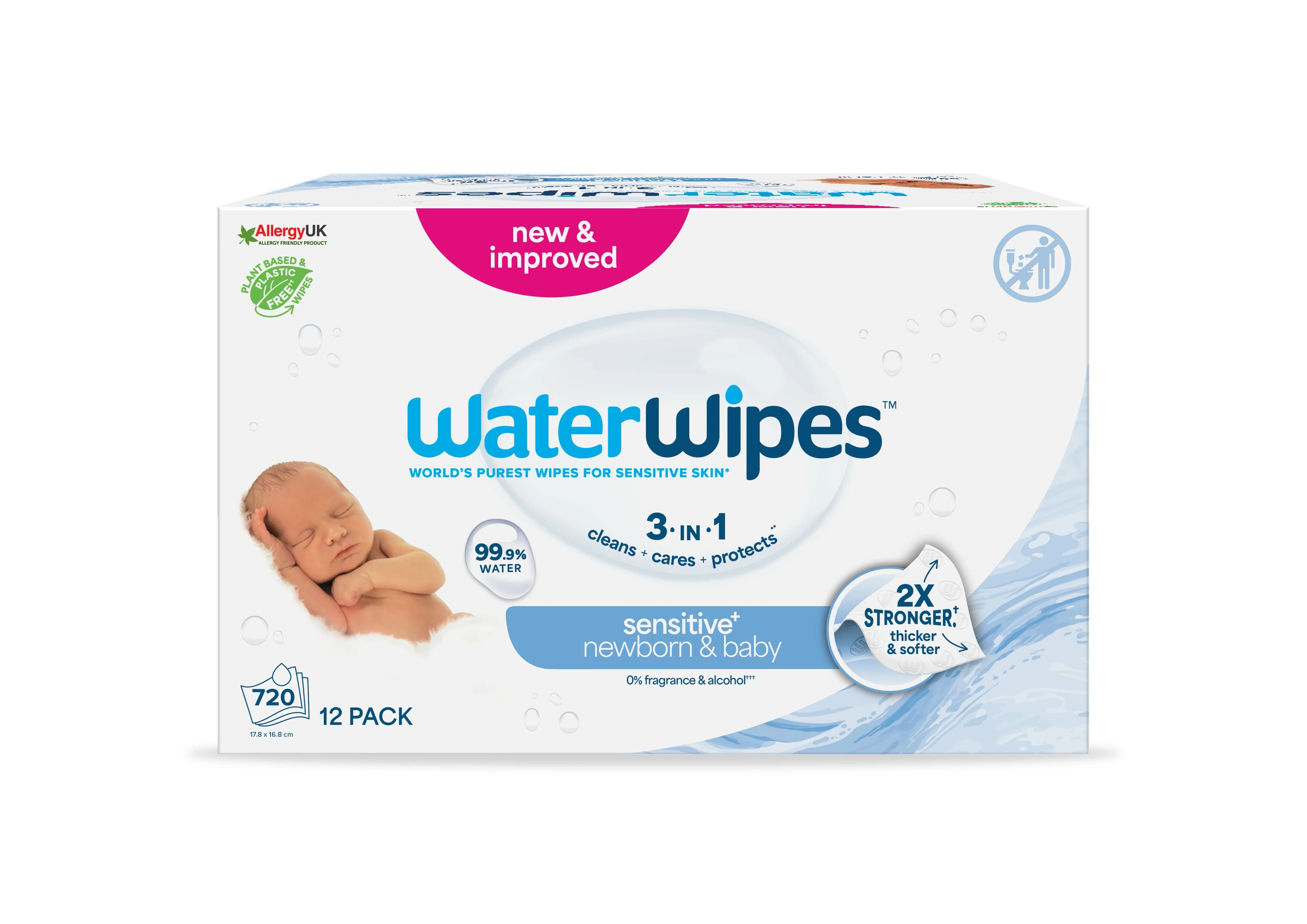 WaterWipes Baby Wipes Multi Pack 12x60 st från WaterWipes – köp hos Apotek Hjärtat