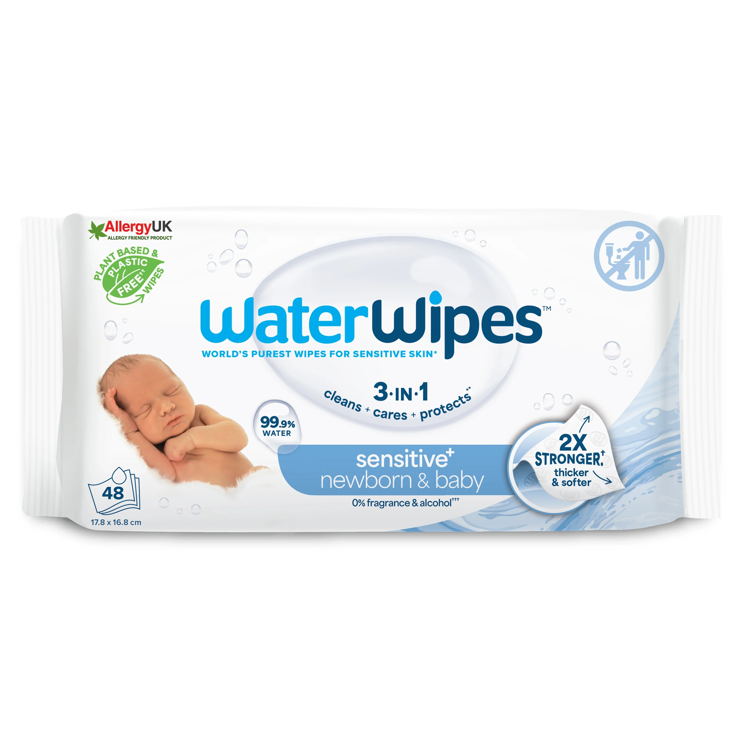 WaterWipes Baby Wipes 48 st från WaterWipes – köp hos Apotek Hjärtat