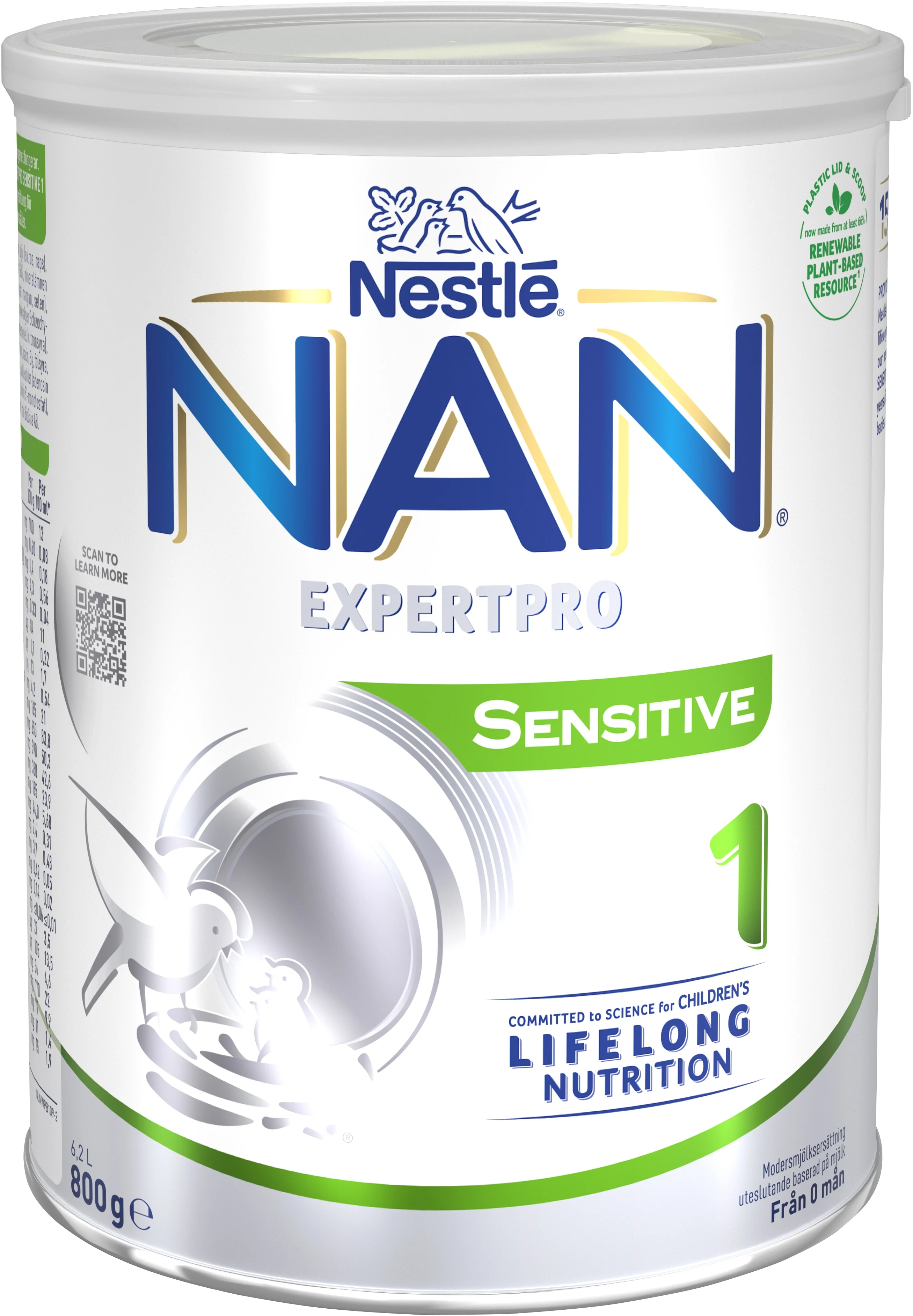 NAN Expertpro Sensitive 1 Modersmjölkersättning 800 g från Nan – köp hos Apotek Hjärtat
