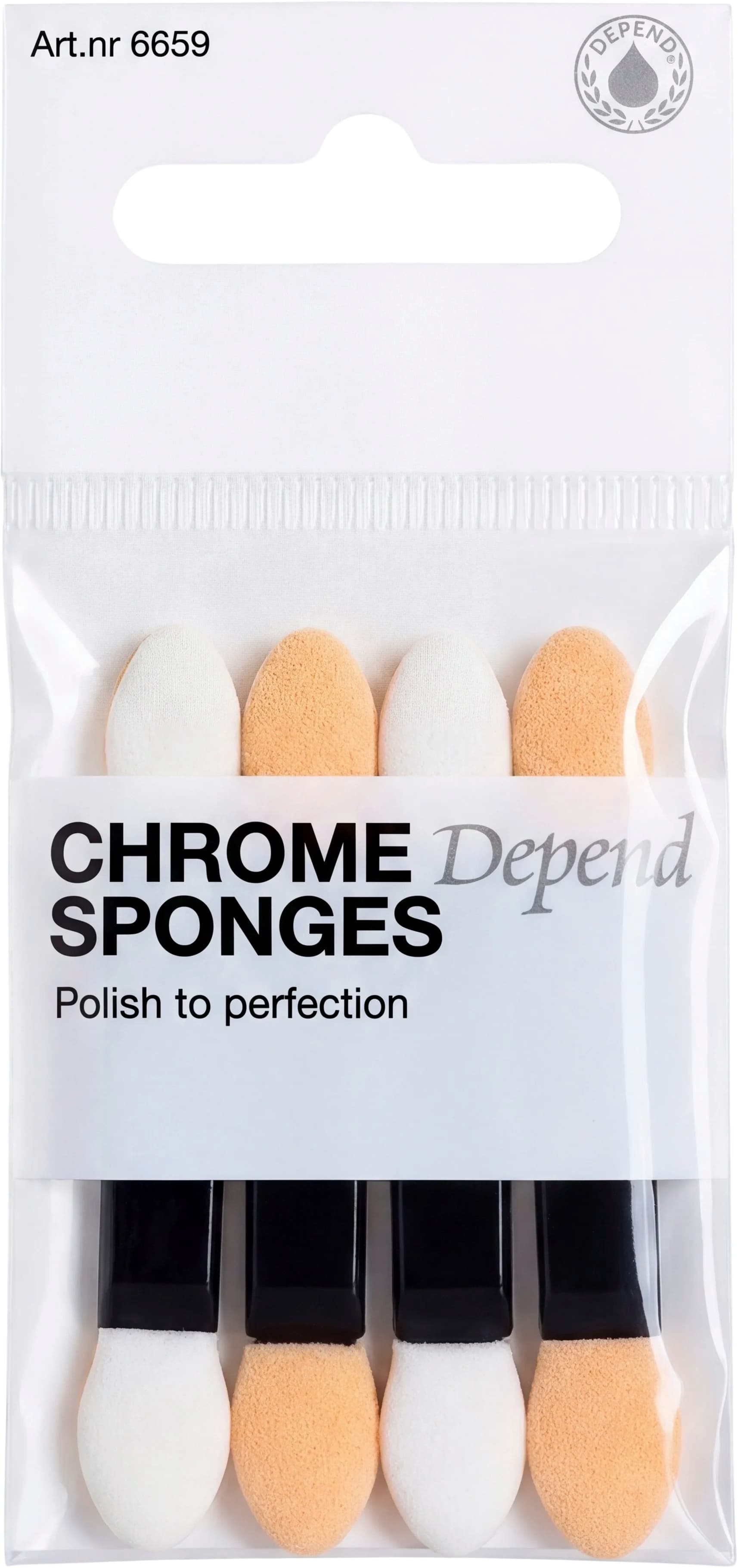 Depend Chrome Sponges 4-pack från Depend – köp hos Apotek Hjärtat