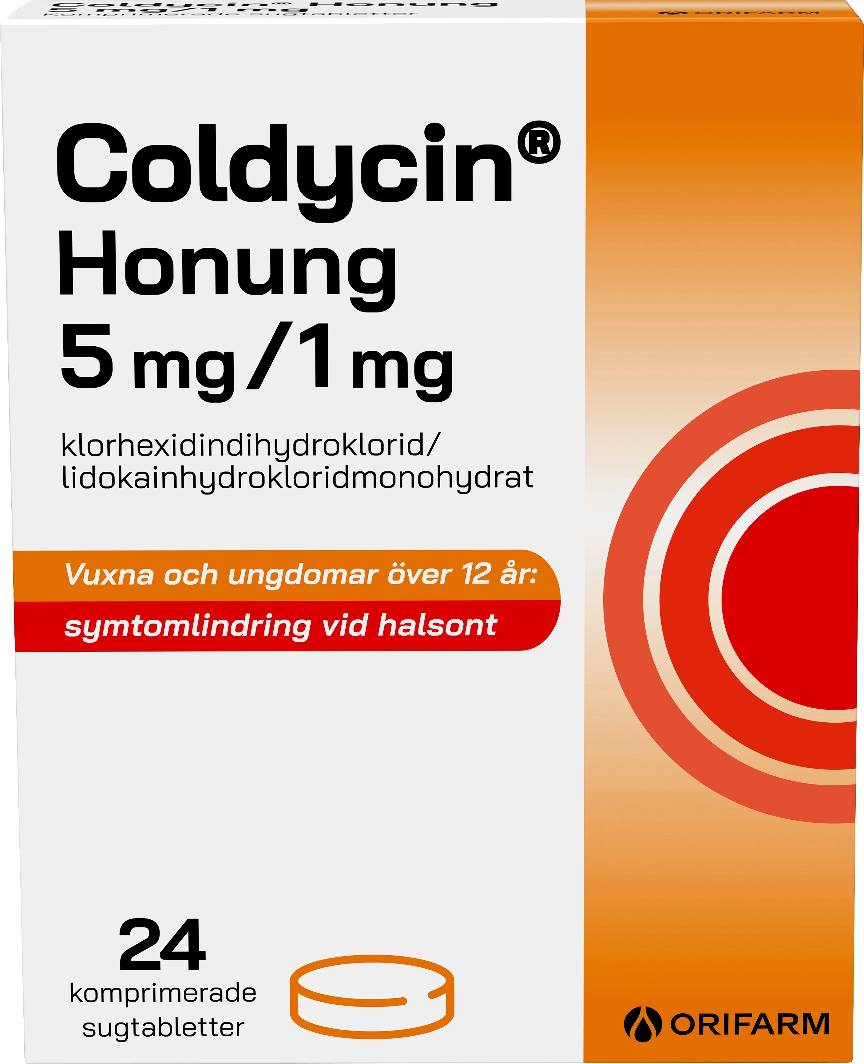 Coldycin Honung 5mg/1mg, 24sugtabletter från Coldycin – köp hos Apotek Hjärtat