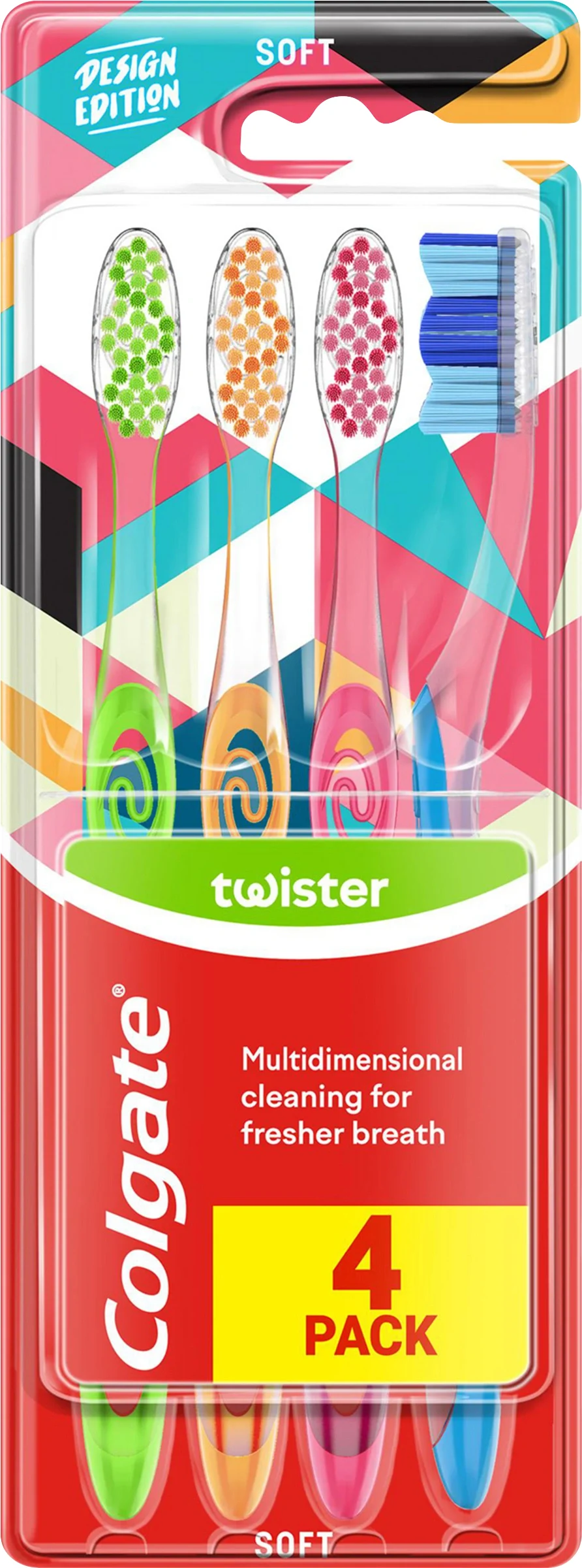 Colgate Tandborste Twister Soft 4 st från Colgate – köp hos Apotek Hjärtat