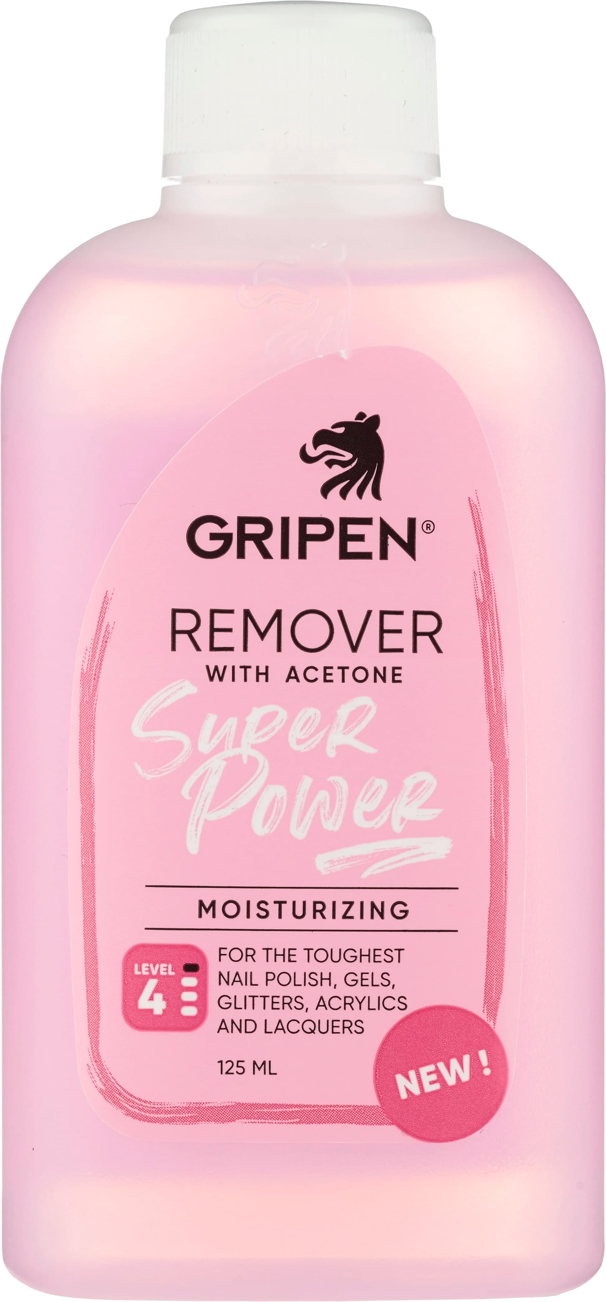 Gripen Remover With Acetone Super Power 125 ml från Gripen – köp hos Apotek Hjärtat