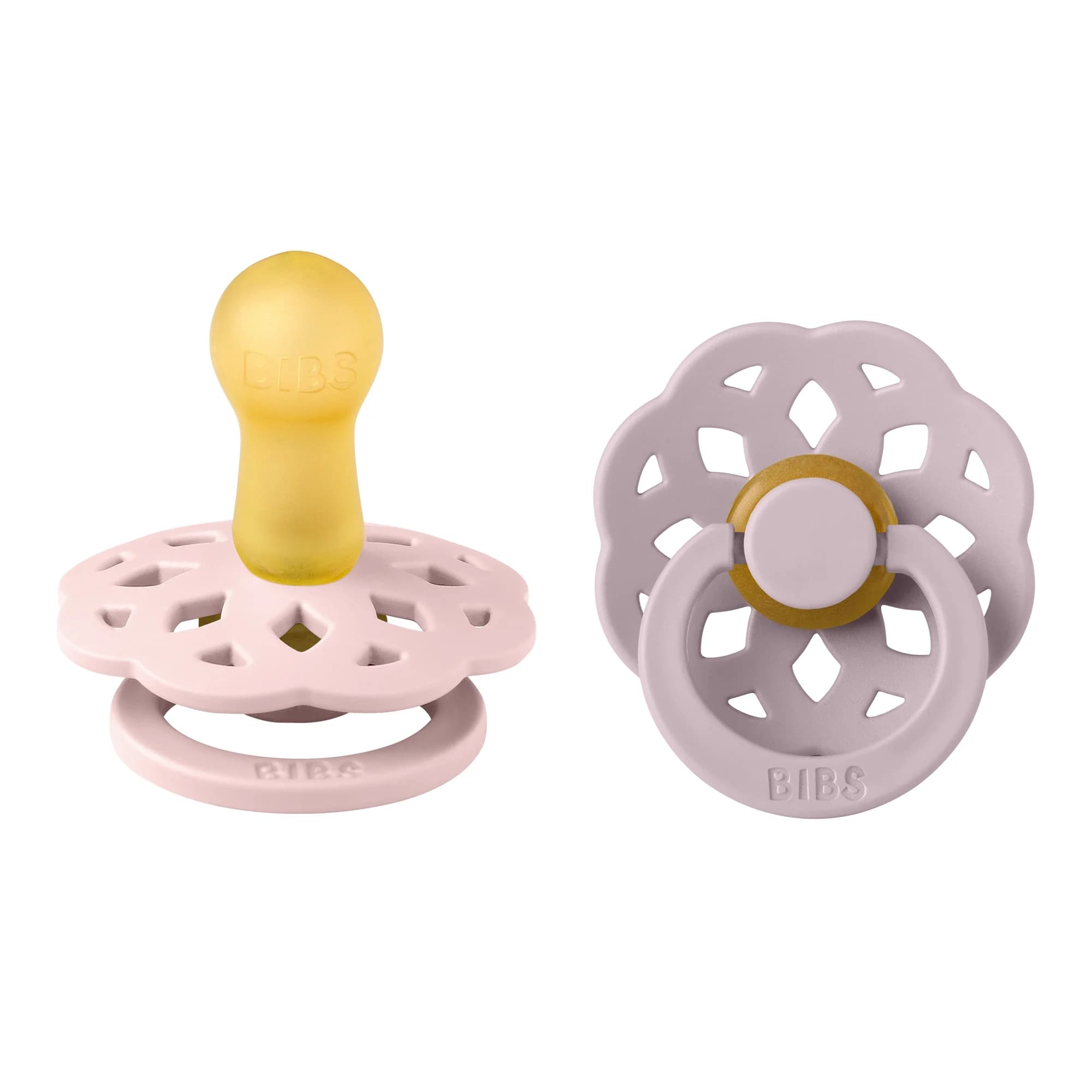 BIBS Pacifier Boheme Latex Blossom/Dusky Lilac 2-pack Size 2 från BIBS – köp hos Apotek Hjärtat