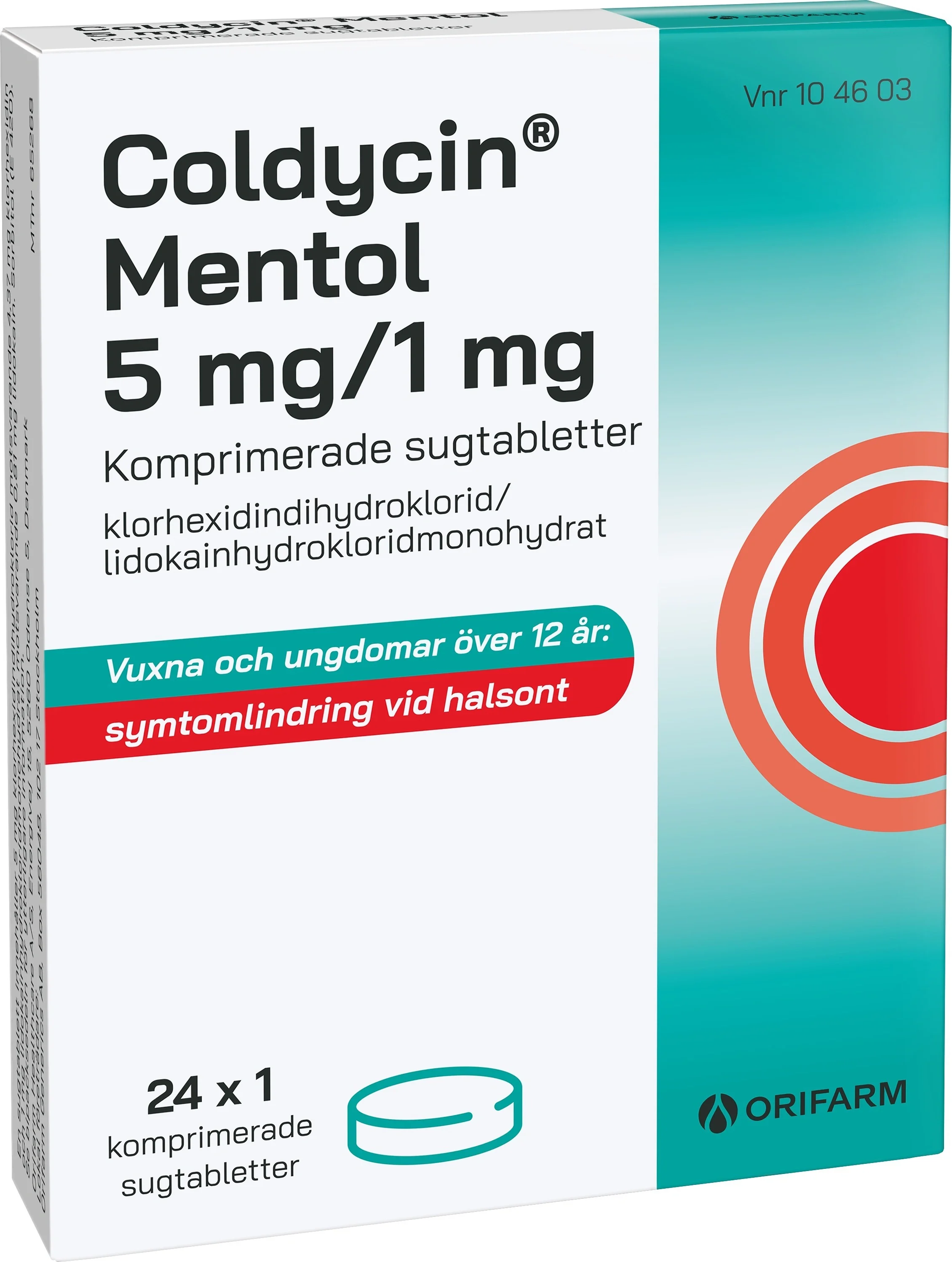 Coldycin Mentol 5 mg/1 mg 24 sugtabletter från Coldycin – köp hos Apotek Hjärtat