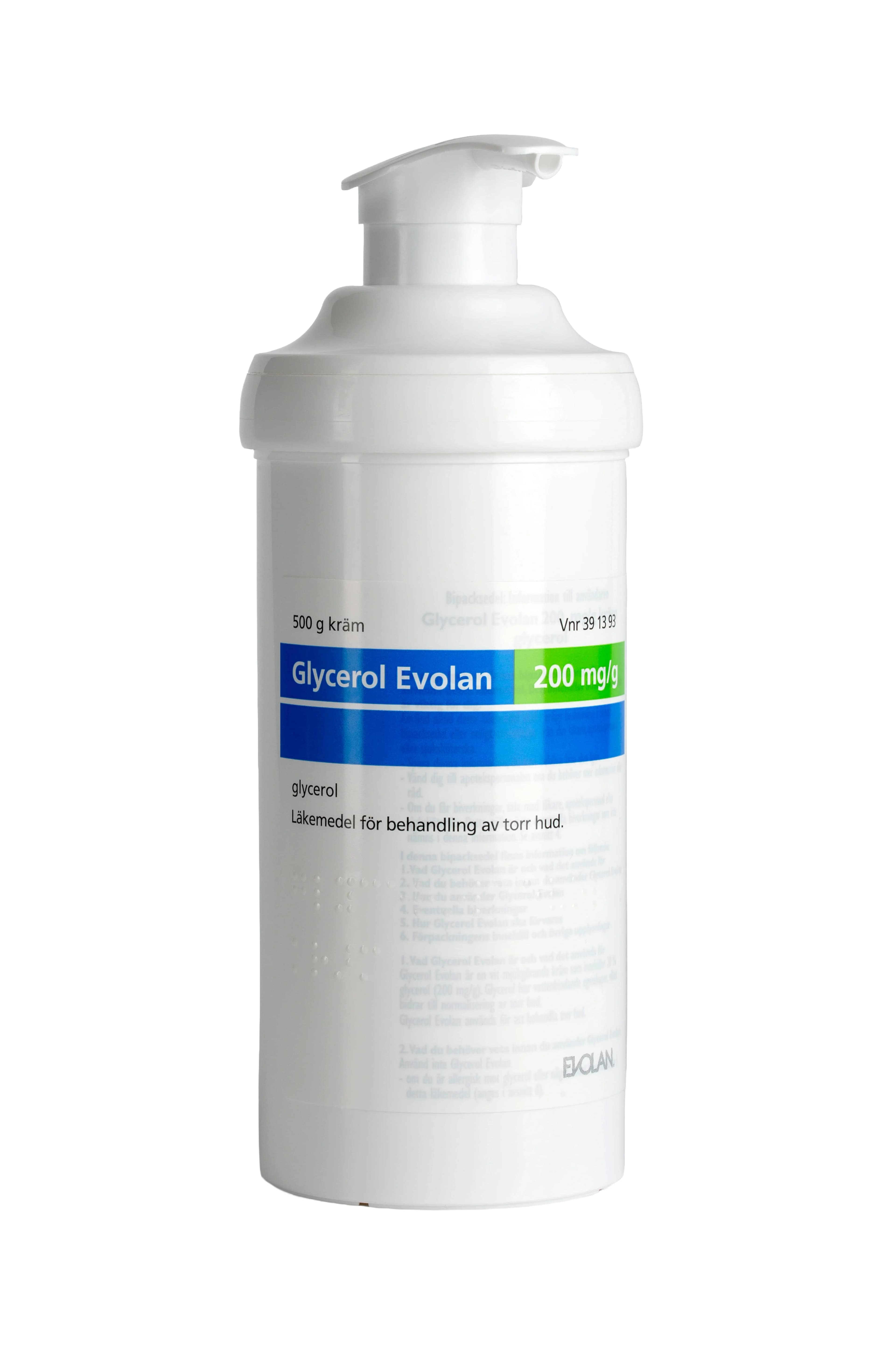 Glycerol Evolan Kräm 200mg/g Burk med pump, 500g från Evolan – köp hos Apotek Hjärtat