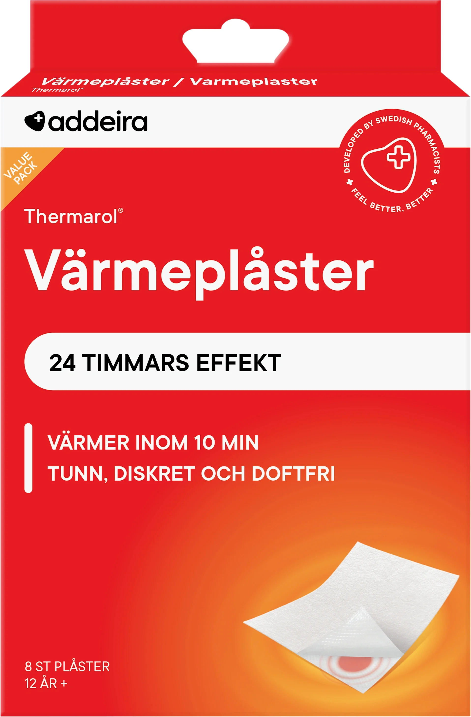 Addeira Thermarol Värmeplåster 8-pack från Addeira – köp hos Apotek Hjärtat