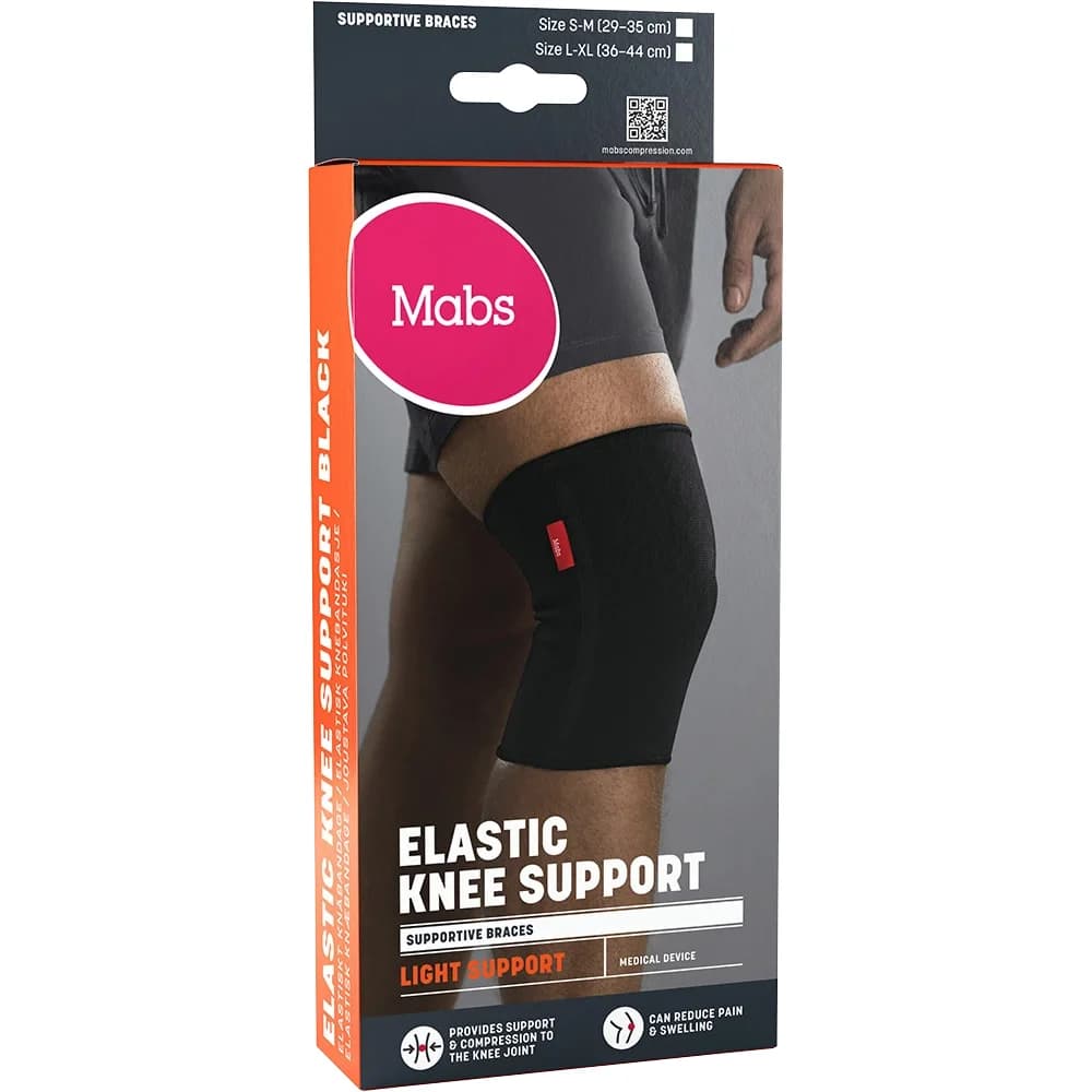 Mabs Elastiskt Knäbandage Svart L/XL från Mabs – köp hos Apotek Hjärtat