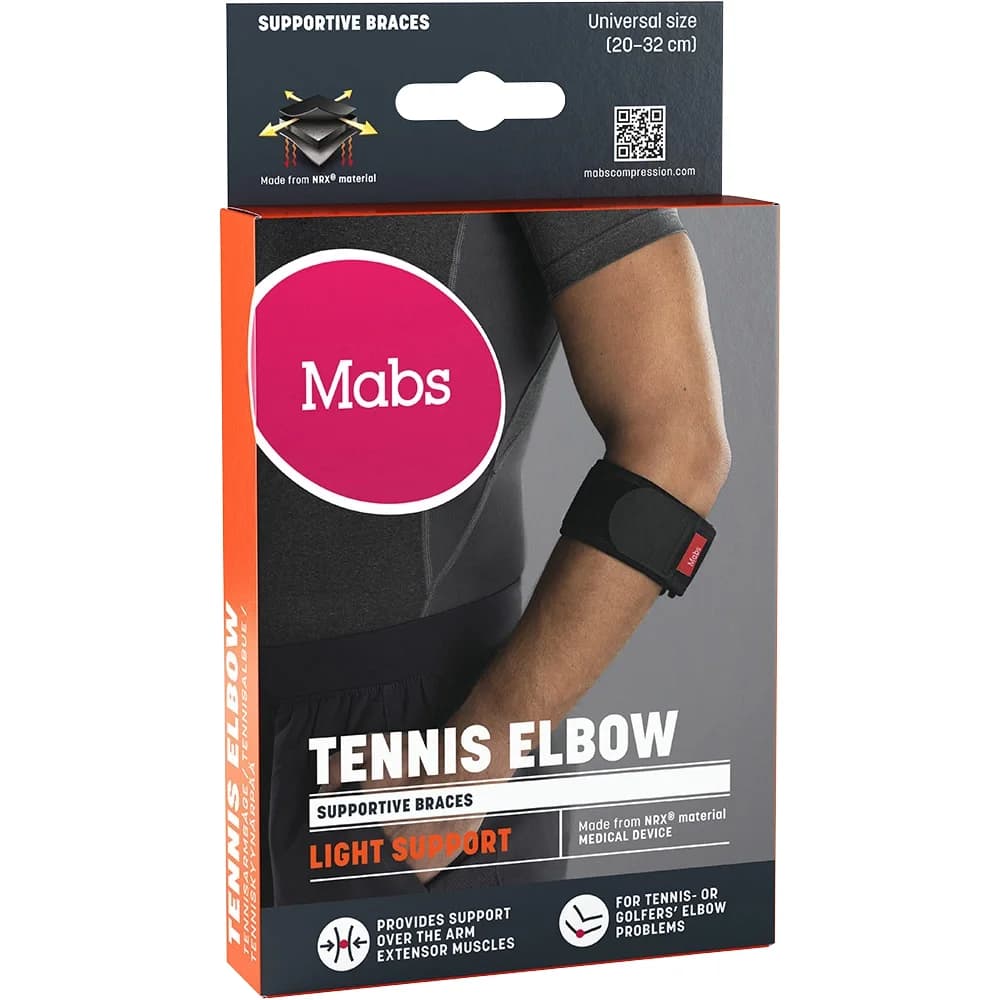 Mabs Stöd Tennisarmbåge Svart One Size från Mabs – köp hos Apotek Hjärtat