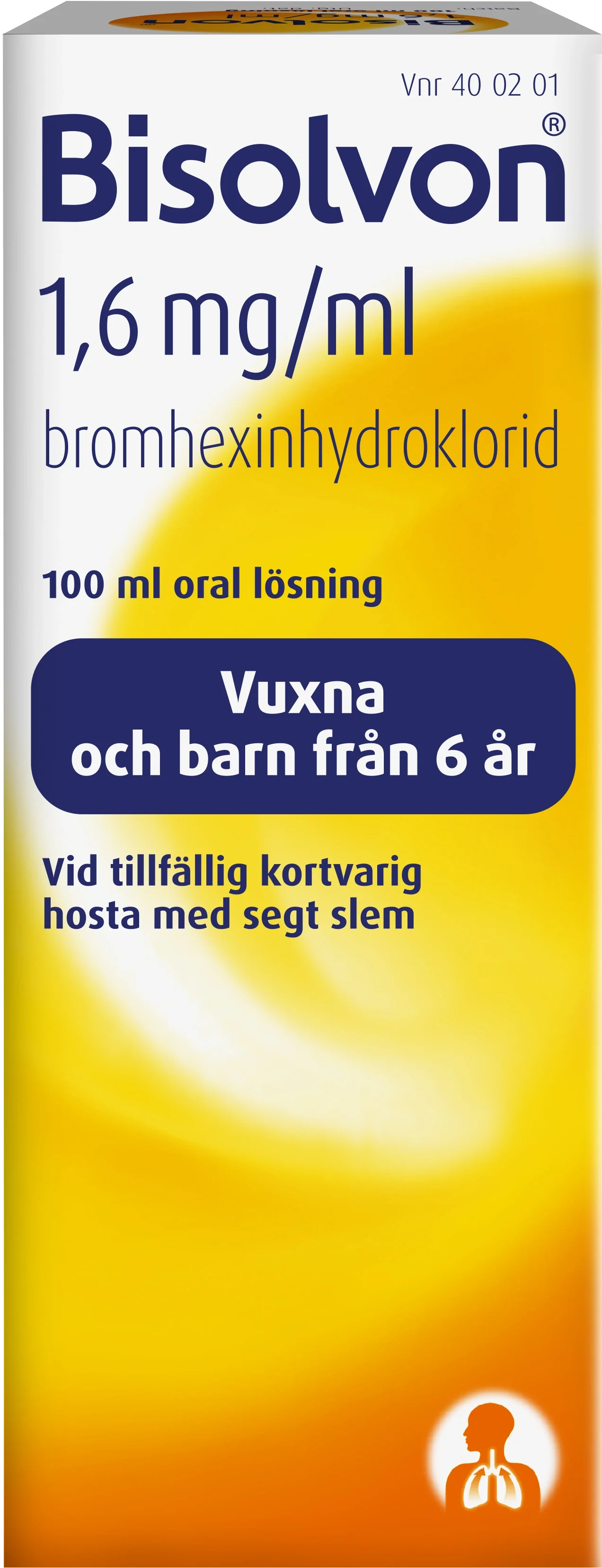 Bisolvon Oral lösning 1,6mg/ml Flaska 100 ml från Bisolvon – köp hos Apotek Hjärtat