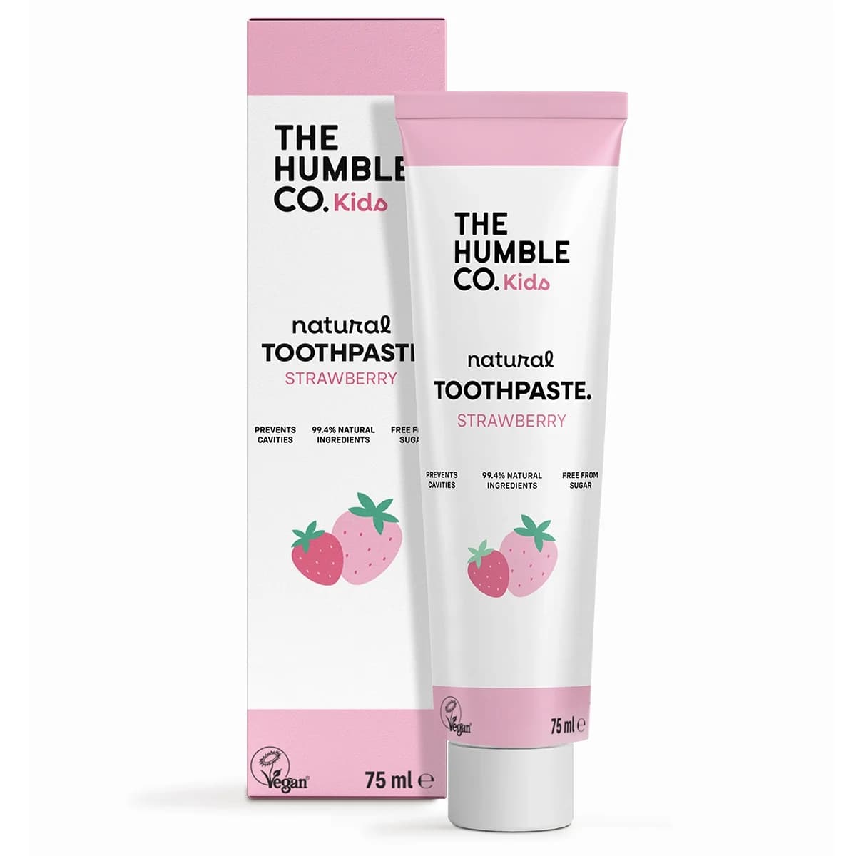 The Humble Co. Tandkräm Cosmos Natural Kids Strawberry 75ml från The Humble Co. – köp hos Apotek Hjärtat