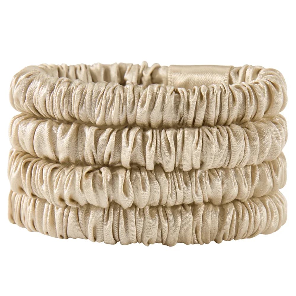 Lenoites Mulberry Silk Skinny Scrunchies Beige från Lenoites – köp hos Apotek Hjärtat