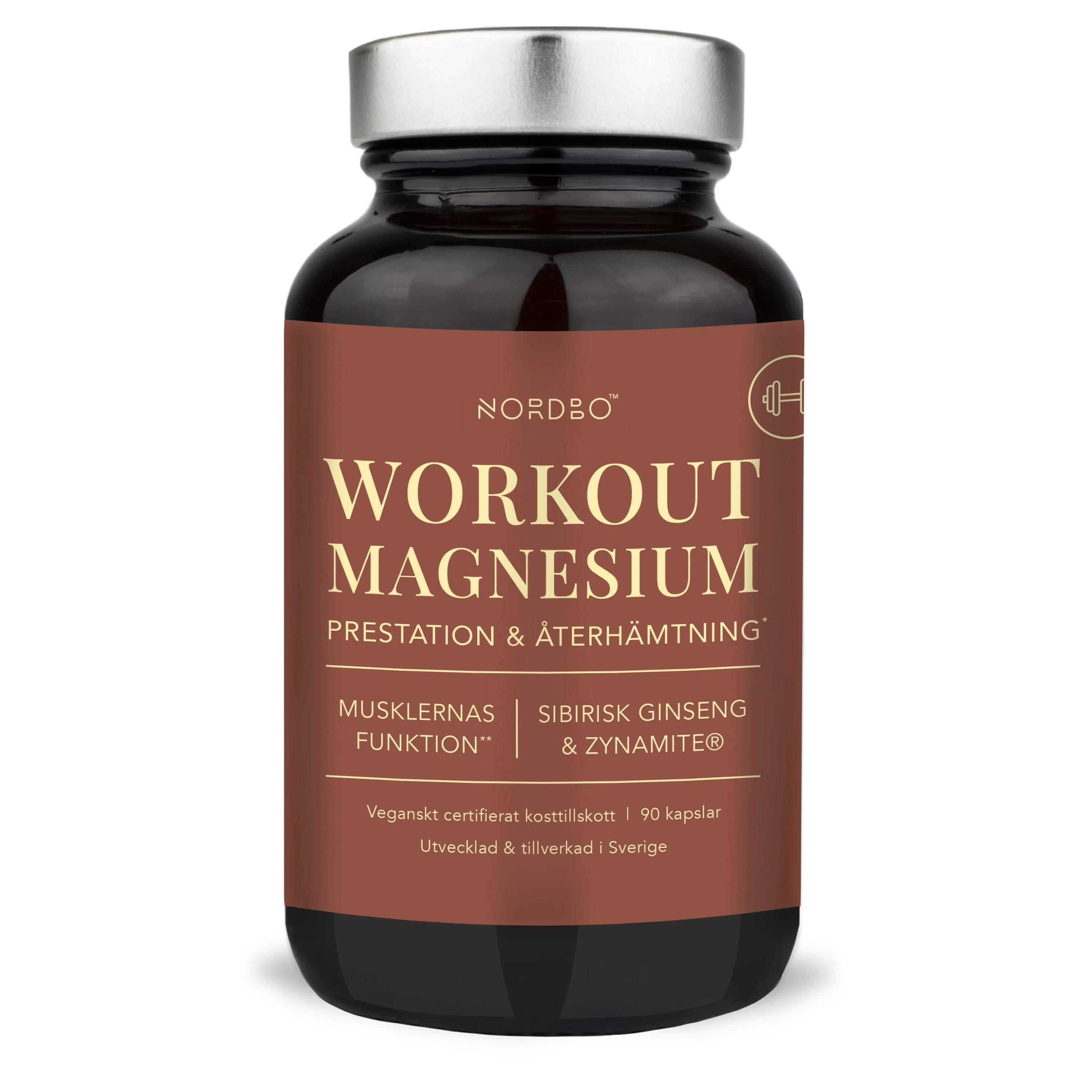 Nordbo WorkOut Magnesium 90 kapslar från Nordbo – köp hos Apotek Hjärtat