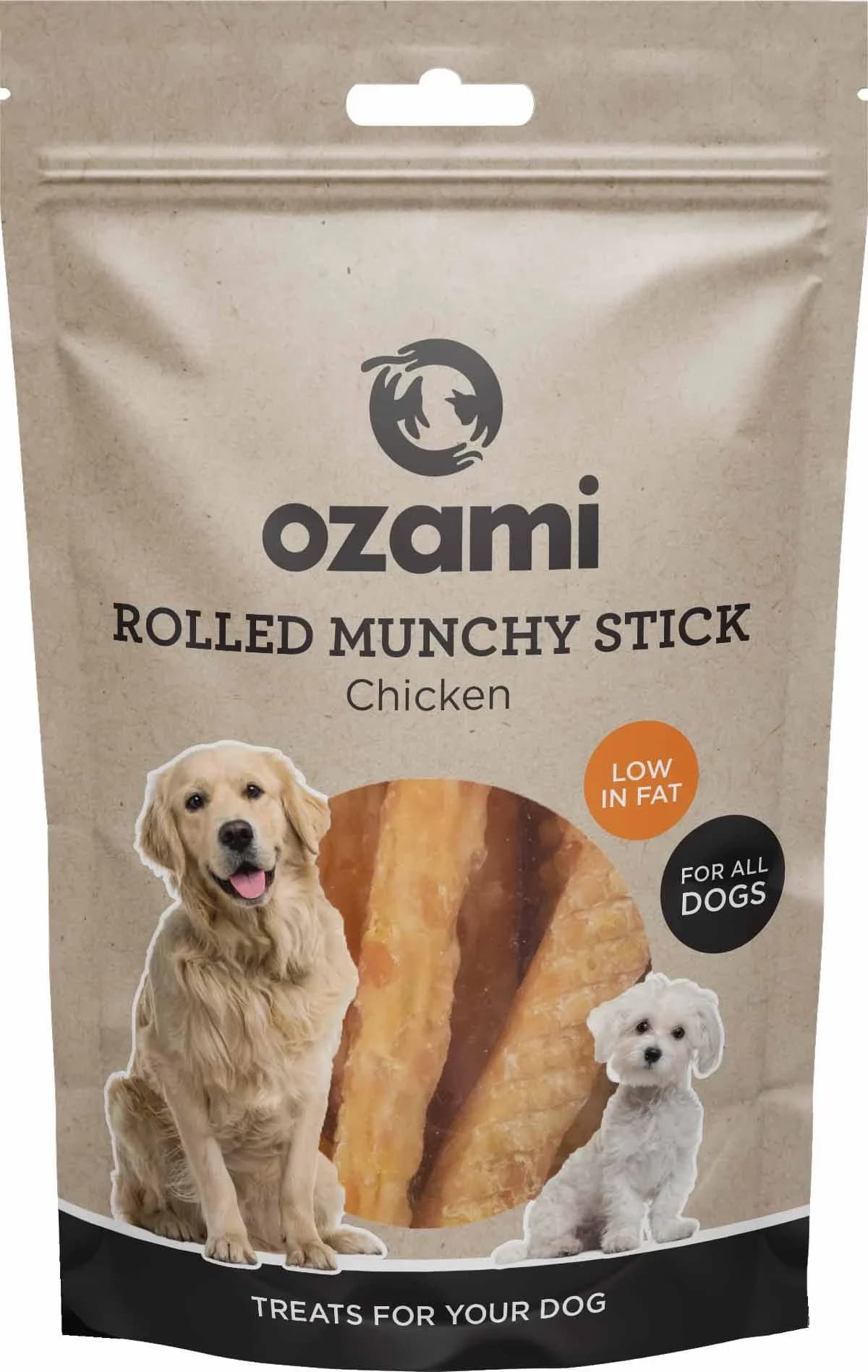Ozami Chicken Rolled Munchy Stick 12cm 100g från Ozami – köp hos Apotek Hjärtat