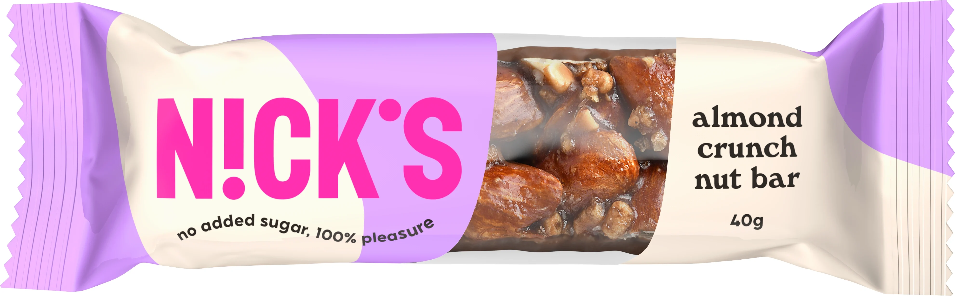 NICK'S Nut Bar Almond Crunch 40 g från Nicks – köp hos Apotek Hjärtat